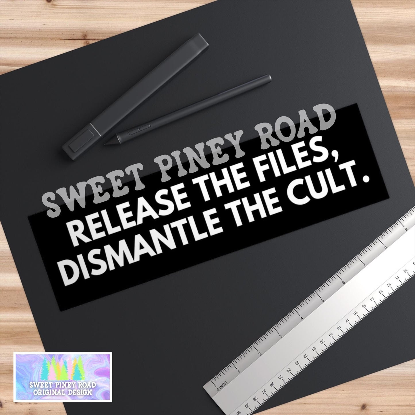 Release The Files Dismantle the Cult Car Magnet, Bootleg Trump Epstein Bumper Sticker, Trump Epstein List Release The Files Decal, FDT Gifts
