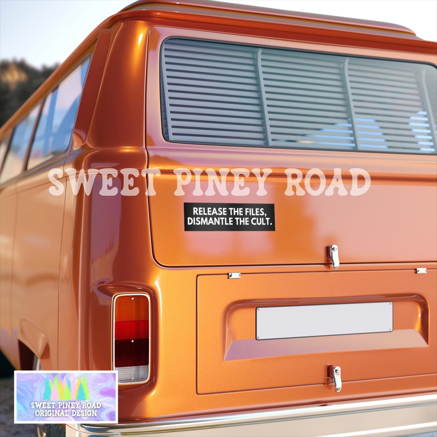 Release The Files Dismantle the Cult Car Magnet, Bootleg Trump Epstein Bumper Sticker, Trump Epstein List Release The Files Decal, FDT Gifts