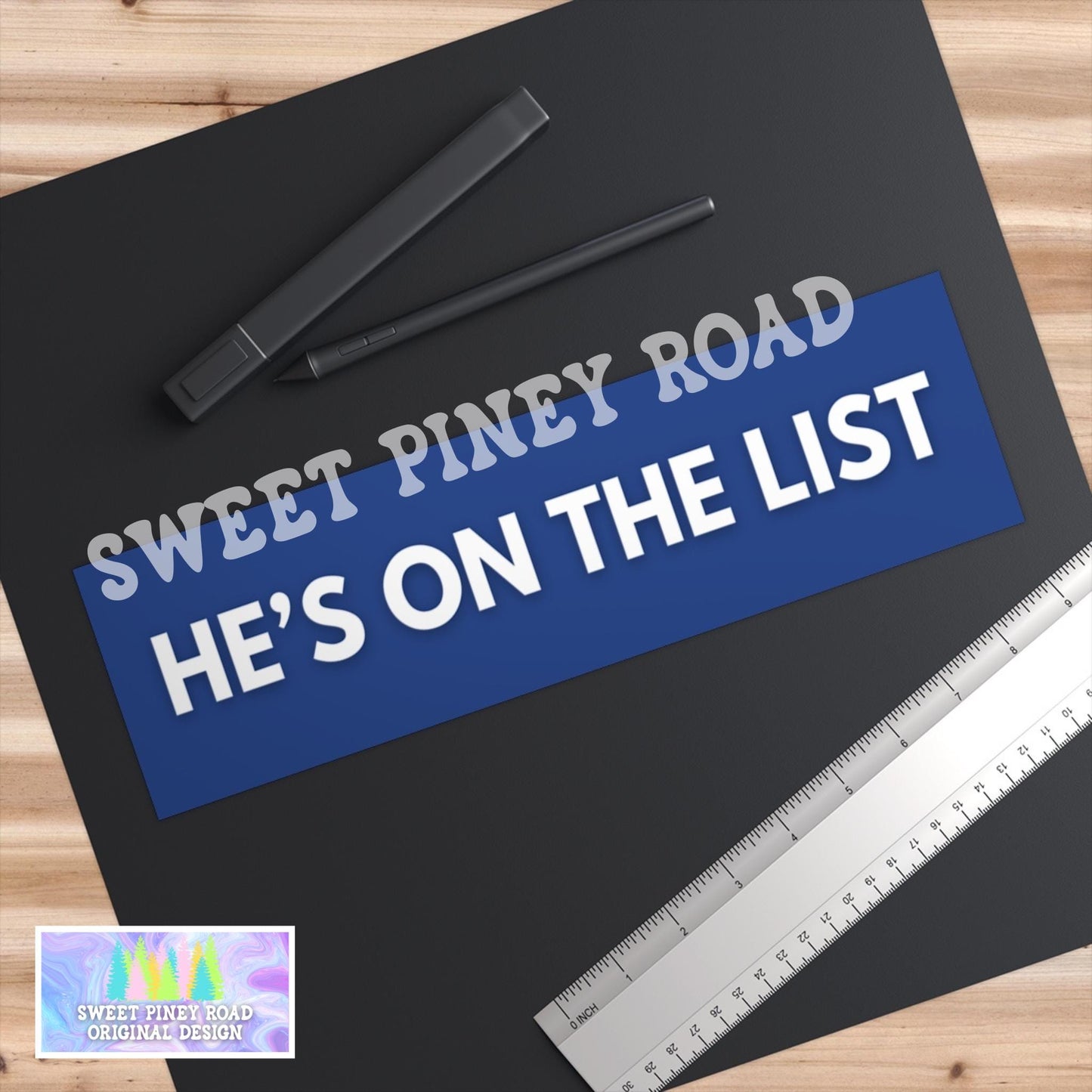 He's On The List Car Magnet, Anti Trump Bumper Sticker, Jeffrey Epstein List Decal, Protest Trump On The Epstein List, Gift For Democrats
