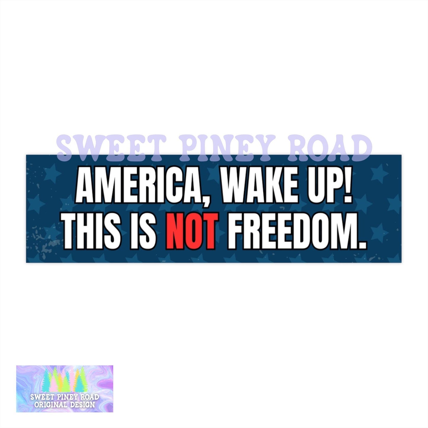 America Wake Up This Is Not Freedom Car Magnet, Anti Trump Bumper Sticker, Anti Trump Decal, Anti MAGA Stickers, Gift For Democrat Leftist