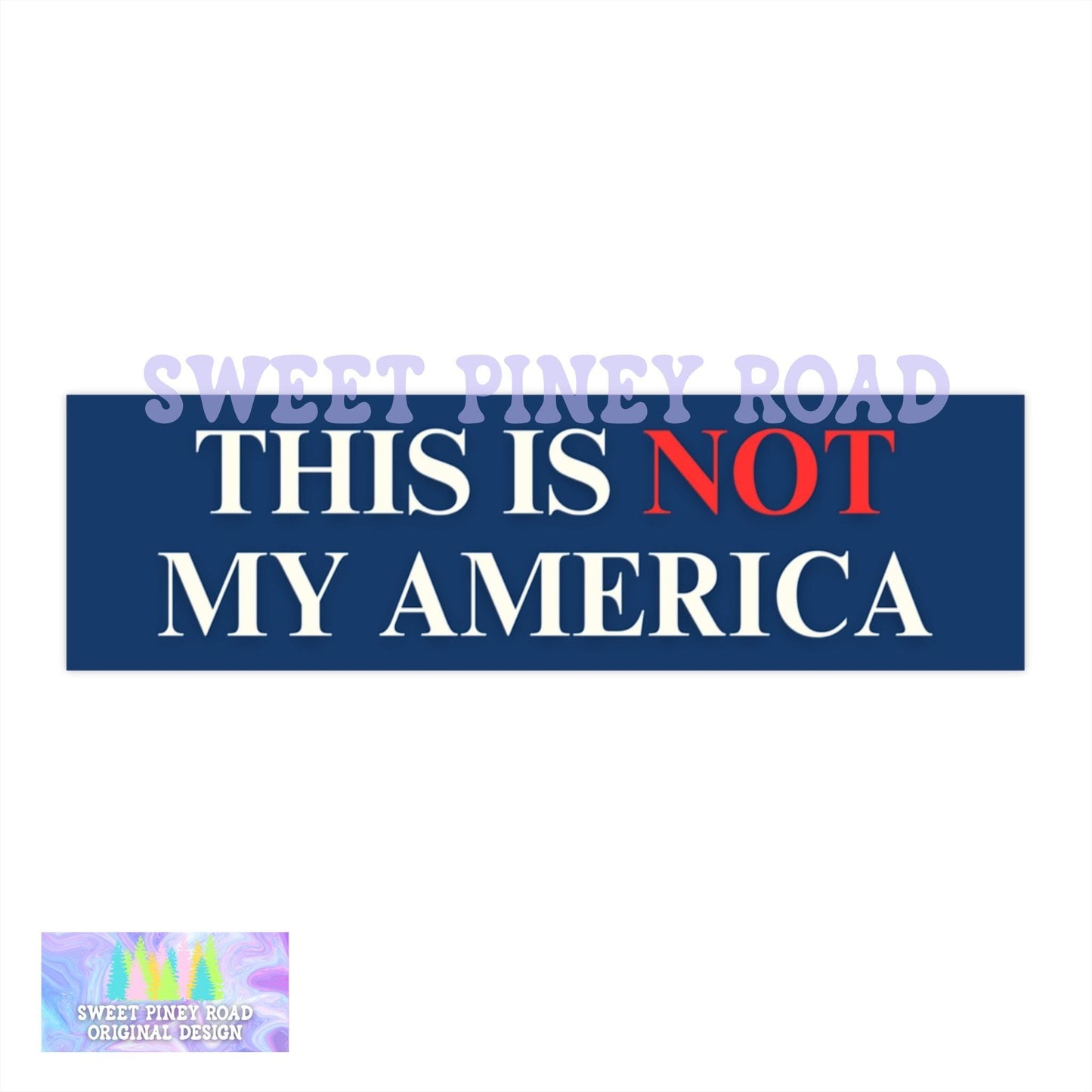 This Is Not My America Car Magnet, Anti Trump Bumper Sticker, Anti MAGA Car Decal, Eat The Rich Protest Gift For Democrat, Human Rights
