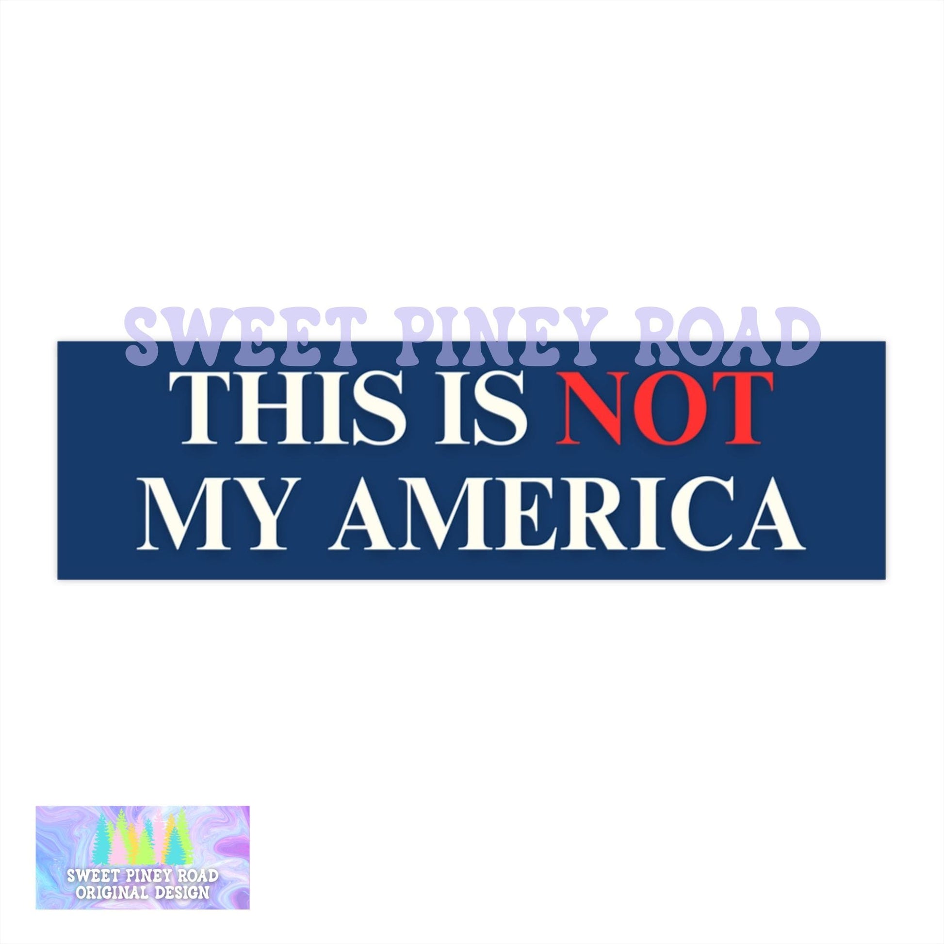 This Is Not My America Car Magnet, Anti Trump Bumper Sticker, Anti MAGA Car Decal, Eat The Rich Protest Gift For Democrat, Human Rights