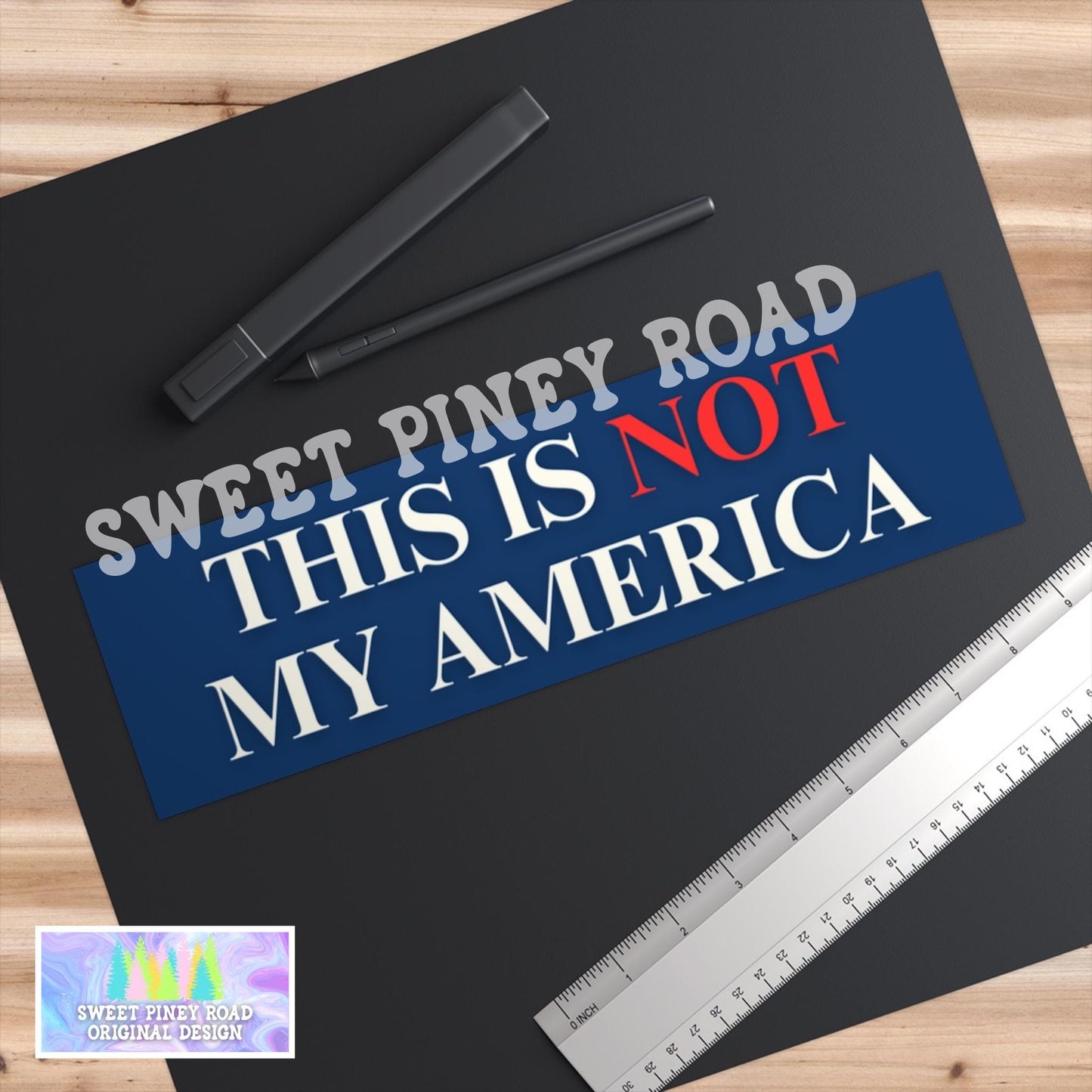 This Is Not My America Car Magnet, Anti Trump Bumper Sticker, Anti MAGA Car Decal, Eat The Rich Protest Gift For Democrat, Human Rights