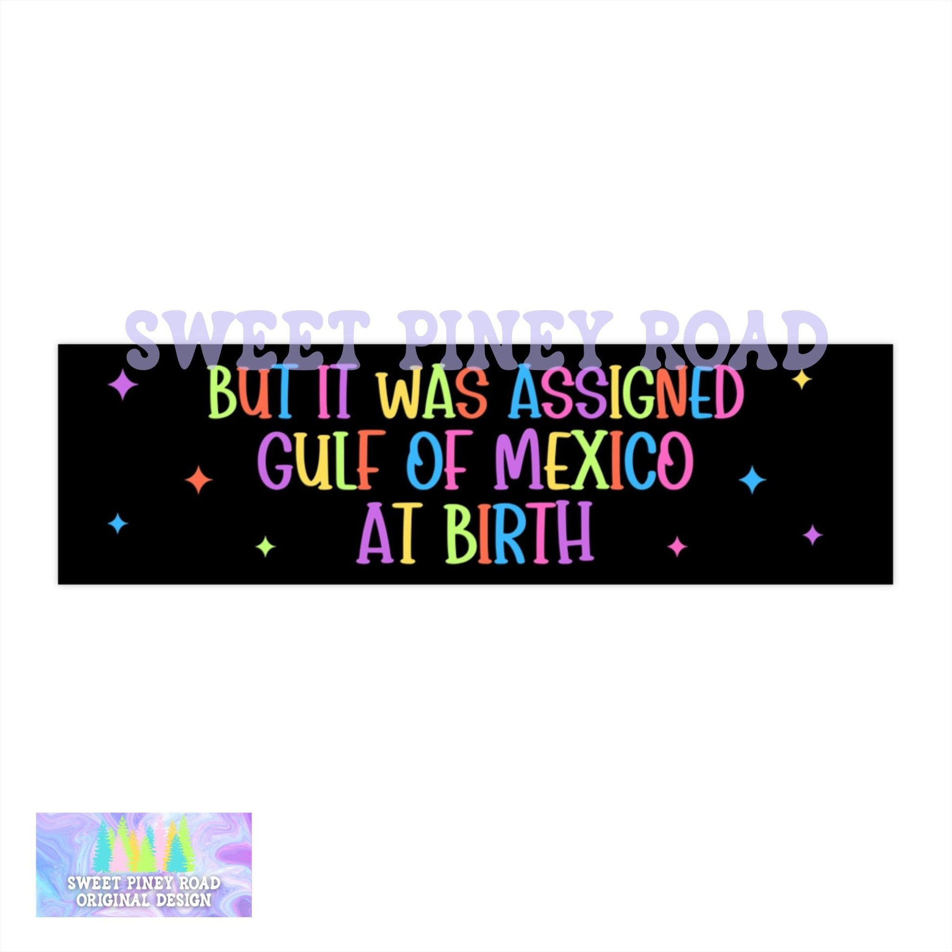 Gulf Of Mexico Car Magnet, Anti Trump Bumper Sticker, But It Was Assigned At Birth Decal, Resist FDT Gift, Funny LGBTQIA+ Political Humor