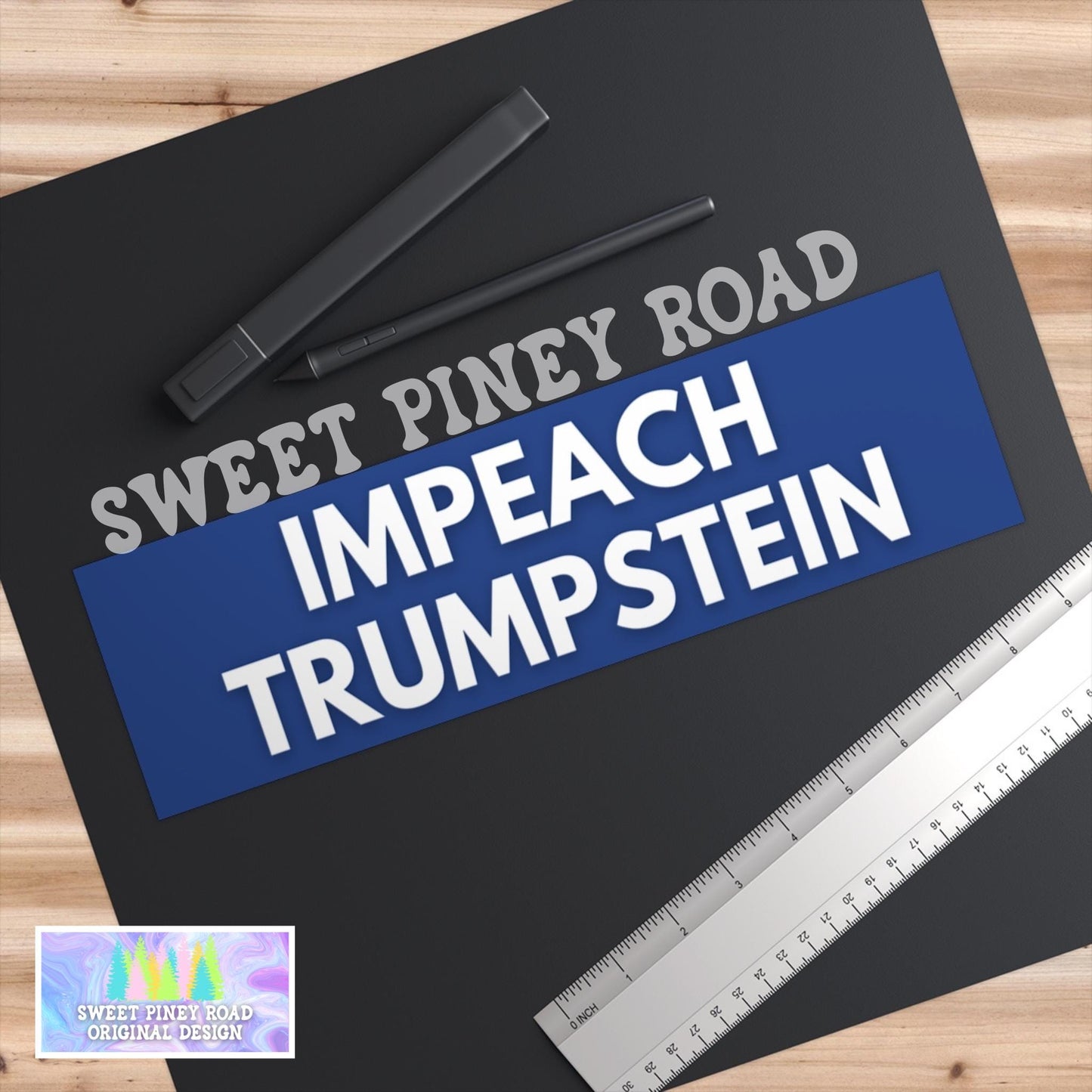 Impeach Trumpstein Car Magnet, Funny Trump Epstein Bumper Sticker, Epstein Files Protest Decal, Anti Trump Gifts, Gift For Democrat Blue