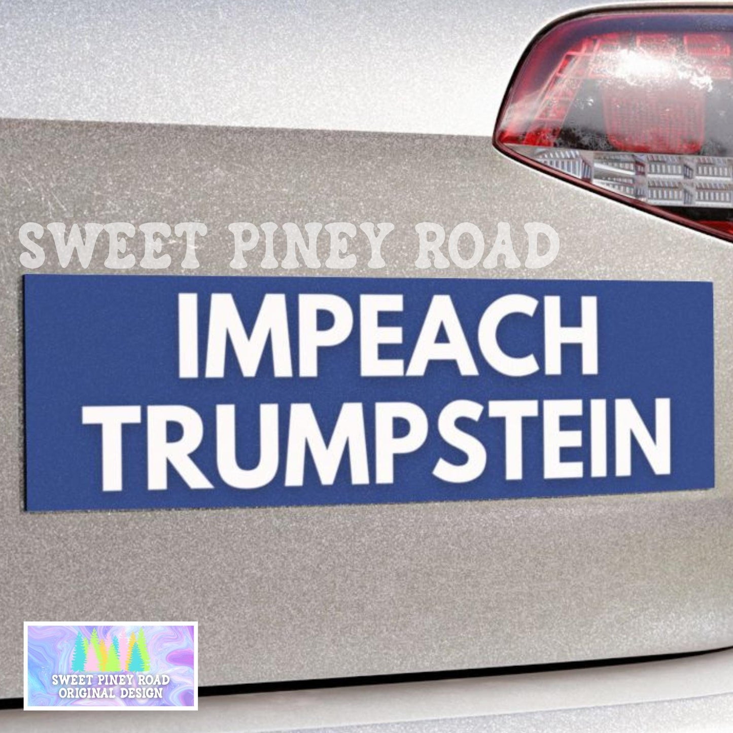 Impeach Trumpstein Car Magnet, Funny Trump Epstein Bumper Sticker, Epstein Files Protest Decal, Anti Trump Gifts, Gift For Democrat Blue