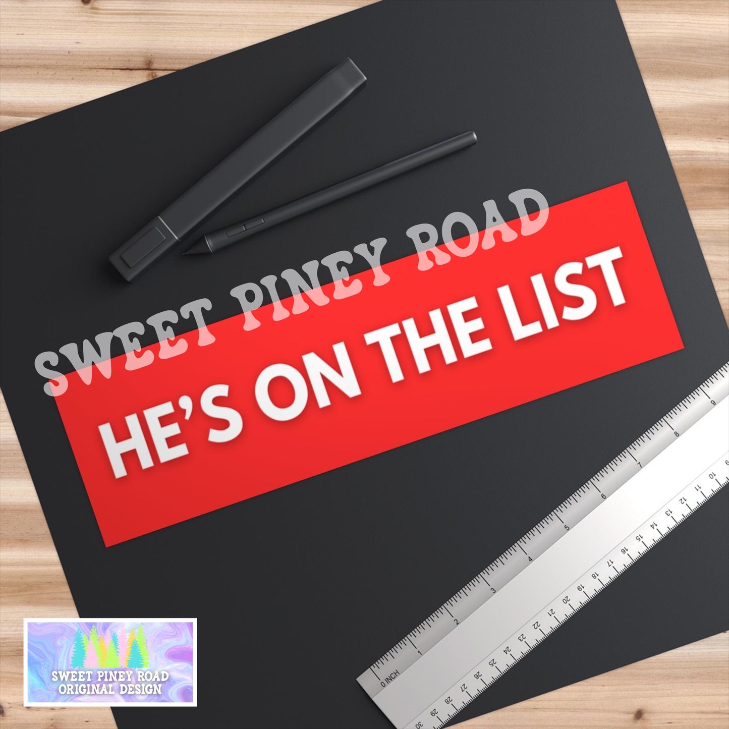 He's On The List Car Magnet, Anti Trump Bumper Sticker, Jeffrey Epstein List Decal, Protest Trump On The Epstein List, Gift For Democrats