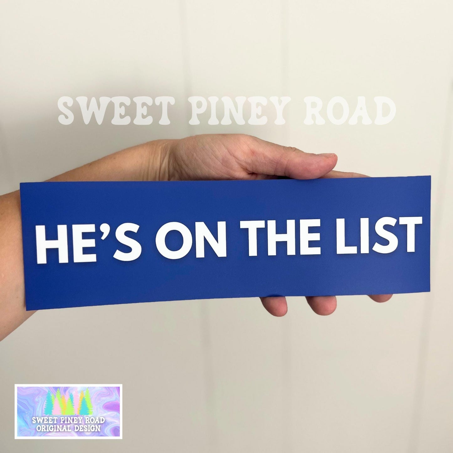 He's On The List Car Magnet, Anti Trump Bumper Sticker, Jeffrey Epstein List Decal, Protest Trump On The Epstein List, Gift For Democrats