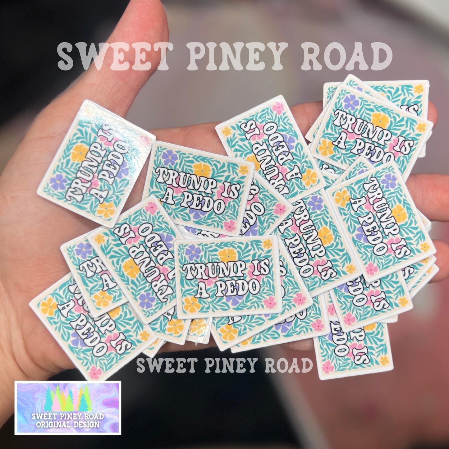 Trump Is A Pedo Sticker Pack 30/60/100 pc Glossy! Funny Anti Trump Stickers, Release The Epstein Files, Anti-ICE Custom Political Sticker