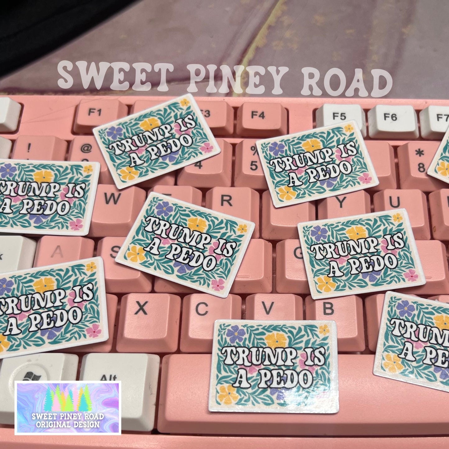 Trump Is A Pedo Sticker Pack 30/60/100 pc Glossy! Funny Anti Trump Stickers, Release The Epstein Files, Anti-ICE Custom Political Sticker