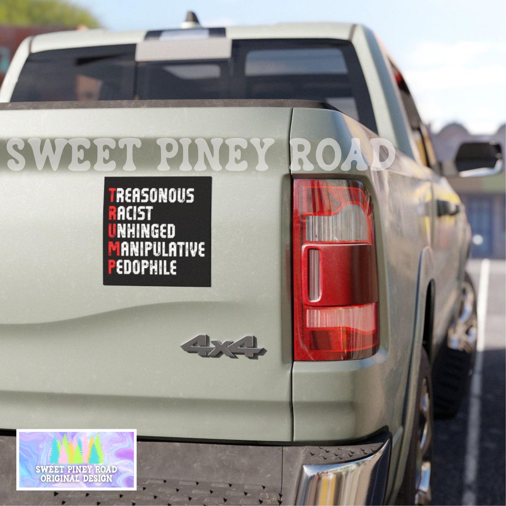 Anti Trump Car Magnet, FDT Bumper Sticker, Epstein Files He's On The List Decal, Abolish ICE Protest, Funny Political Sticker For Leftist
