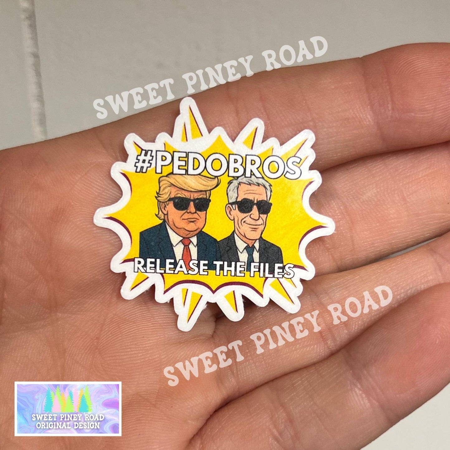 Trump Is A Pedo Sticker Pack 20/40/60 pc Glossy! Funny Anti Trump Stickers, Release The Epstein Files, Anti-ICE Custom Political Sticker