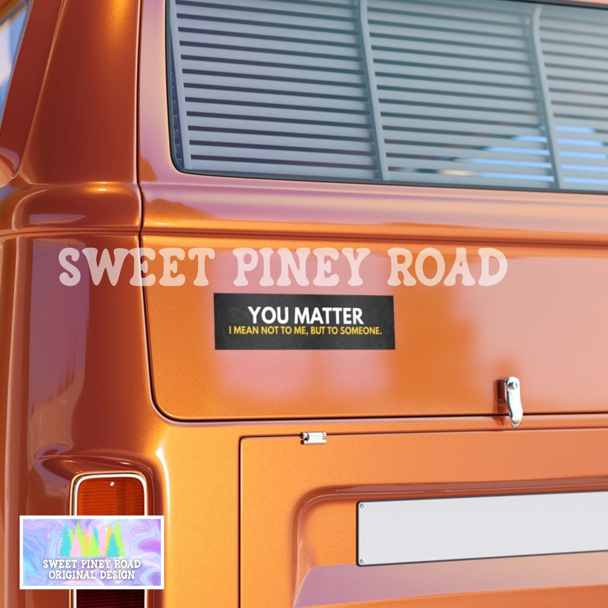 You Matter I Mean Not To Me But To Someone Car Magnet, Funny Bumper Sticker, Gen Z Meme Humor, Millennial Gag Gift Joke Dark Humor