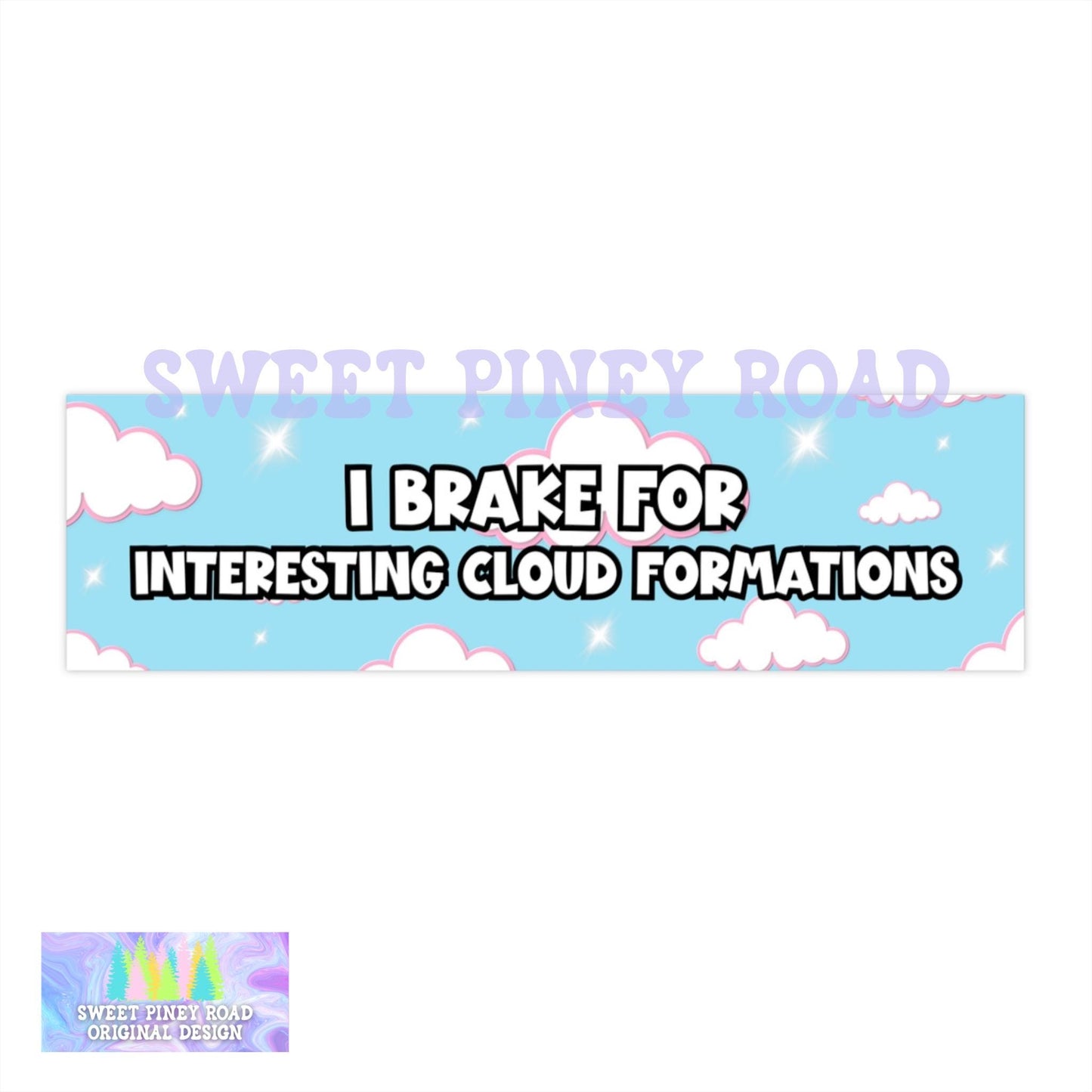 Cloud Formations Car Magnet, Cute Cloud Lover Bumper Sticker, Nature Is Beautiful Decal, Y2k Sky Girly Design Ideas Gift For Friend, Gen Z