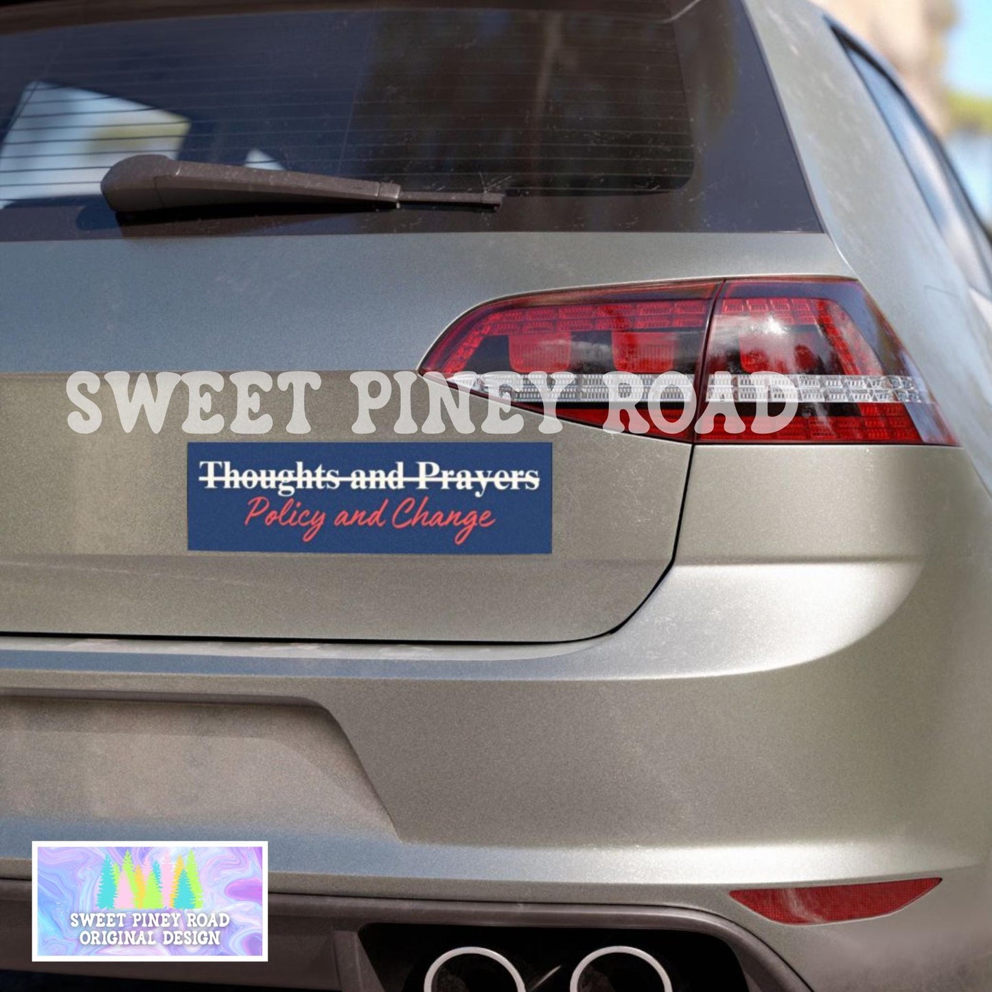 Policy And Change Gun Reform Now Car Magnet, Anti-Gun Quote for Control Bumper Sticker, Thoughts And Prayers Slogan Decal, Victim Timelines