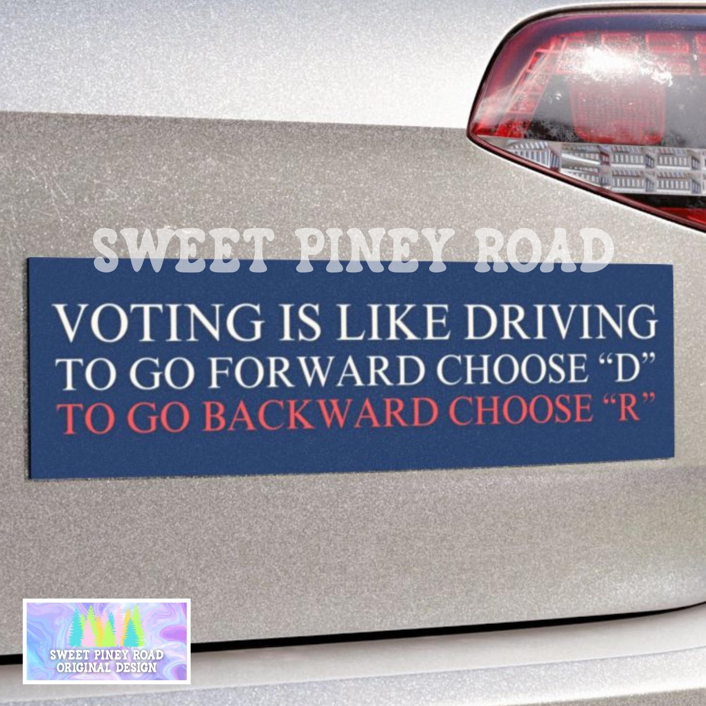 Voting Is Like Driving Car Magnet, Funny Political Bumper Sticker, Anti Trump FDT, Feminist Liberal Gift, Resist The Patriarchy, Abolish ICE
