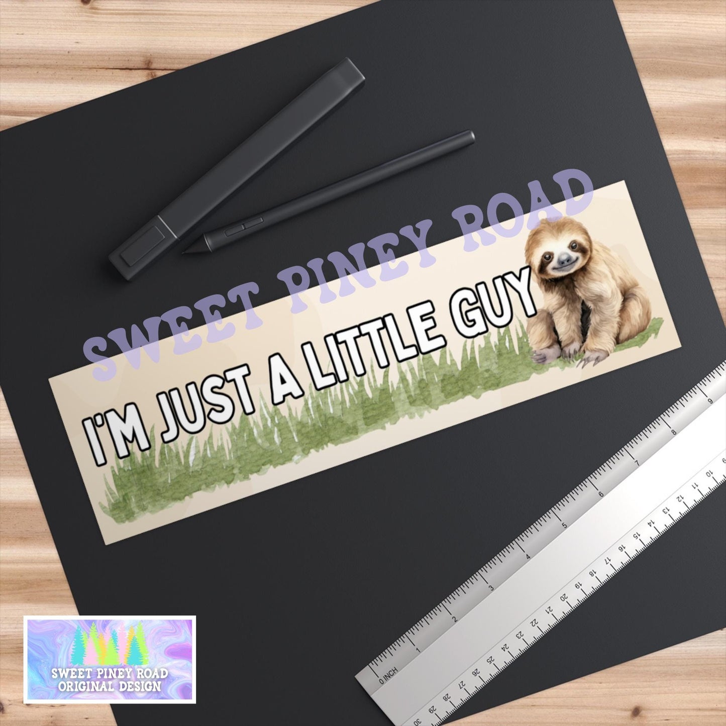 Sloth Car Magnet, Funny Little Guy Bumper Sticker, Slow Driver Cute Animal Lover Decal, Gift For Sloth Lovers Birthday, Unhinged Gag Gift