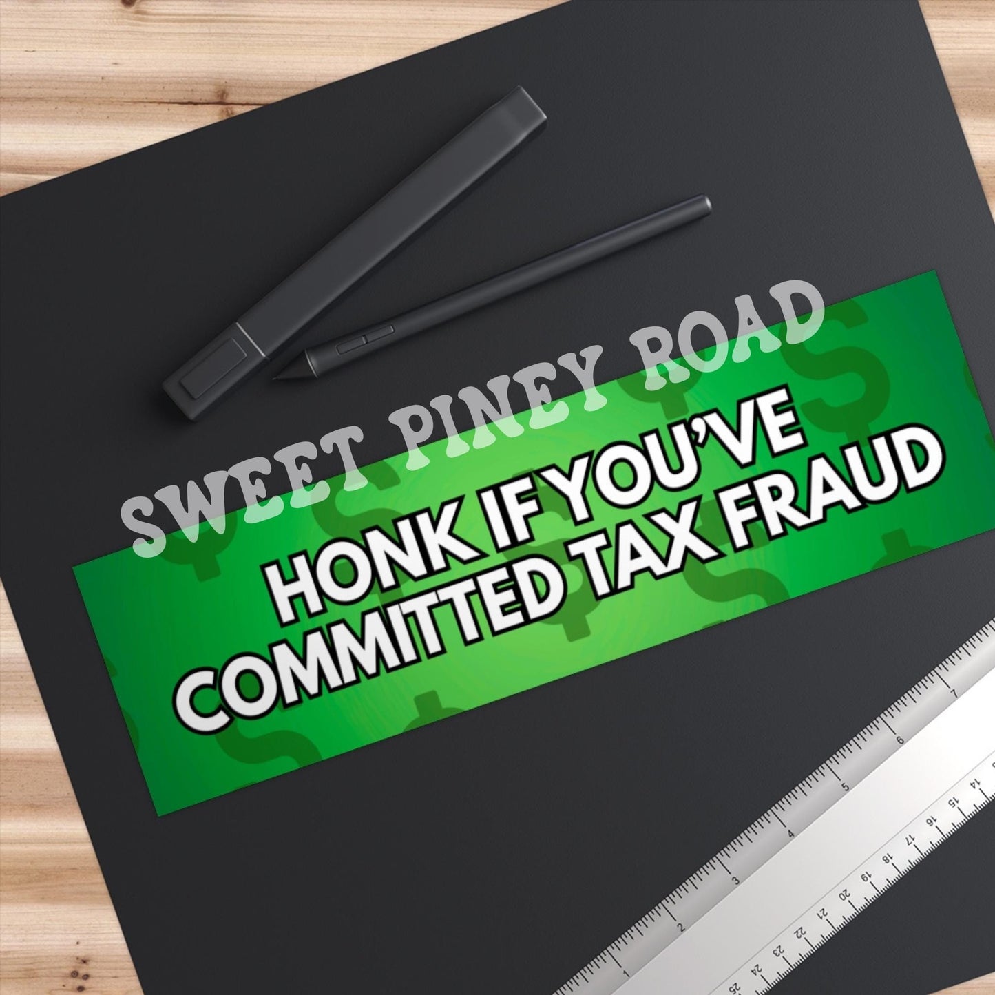 Honk If You've Committed Tax Fraud Car Magnet, Funny Bumper Sticker, Hilarious Gag Gift Idea For Friend, Cursed Humor Gen Z Milennial Joke