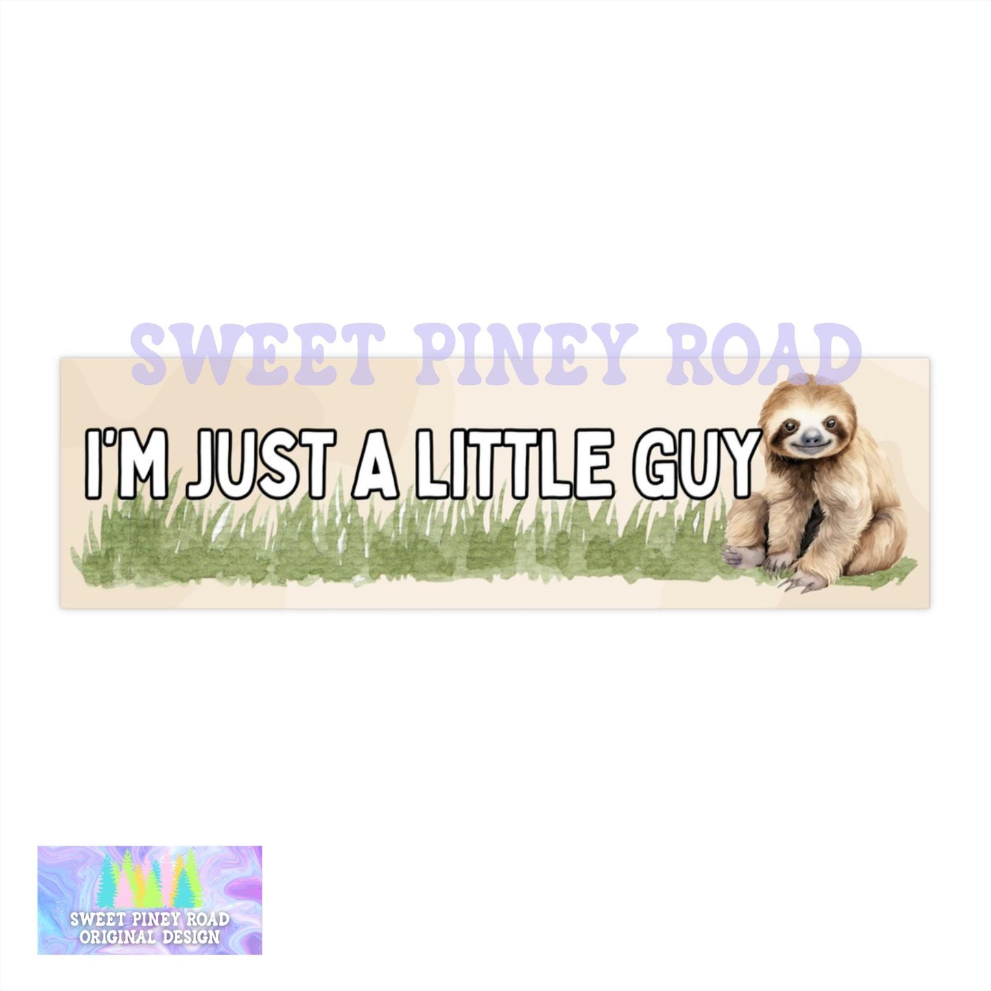 Sloth Car Magnet, Funny Little Guy Bumper Sticker, Slow Driver Cute Animal Lover Decal, Gift For Sloth Lovers Birthday, Unhinged Gag Gift