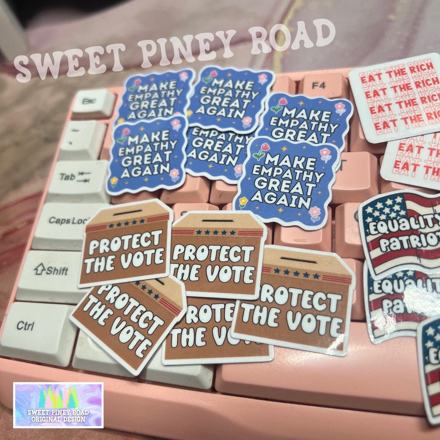 Anti Trump Sticker Pack 6/35/70/100 pc STICKERS Glossy! Funny Eat The Rich, Anti-ICE Republicans Are Pedo Protectors, No Kings Rally Protest