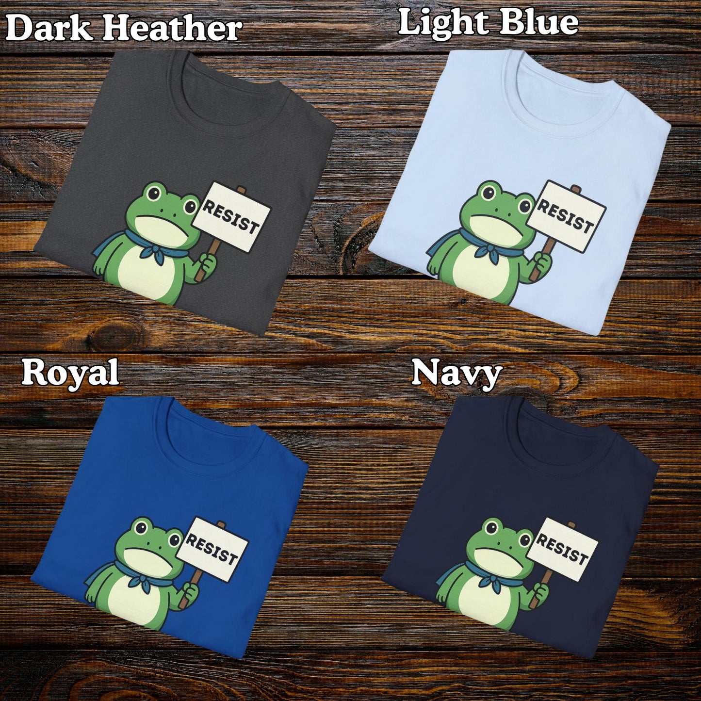 Portland Frog Resist Shirt, Anti-Trump T-Shirt, Anti ICE Political Humor Tee Gift Idea, Cute Frogs Protest Rally Merch, Immigration T Shirts