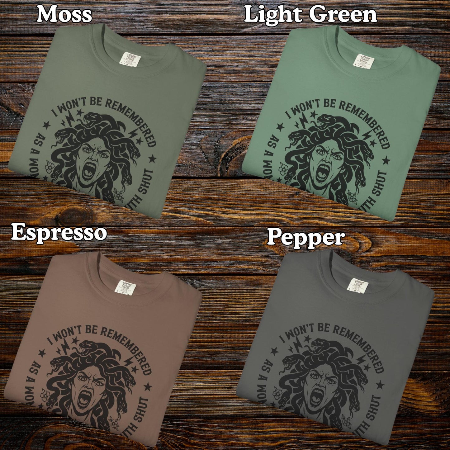 Feminist Quote Tshirt, Comfort Colors® Shirt, Womens Rights Equality Medusa Feminine Rage, Tee For Women, FDT Anti Trump T-Shirt Gift Funny