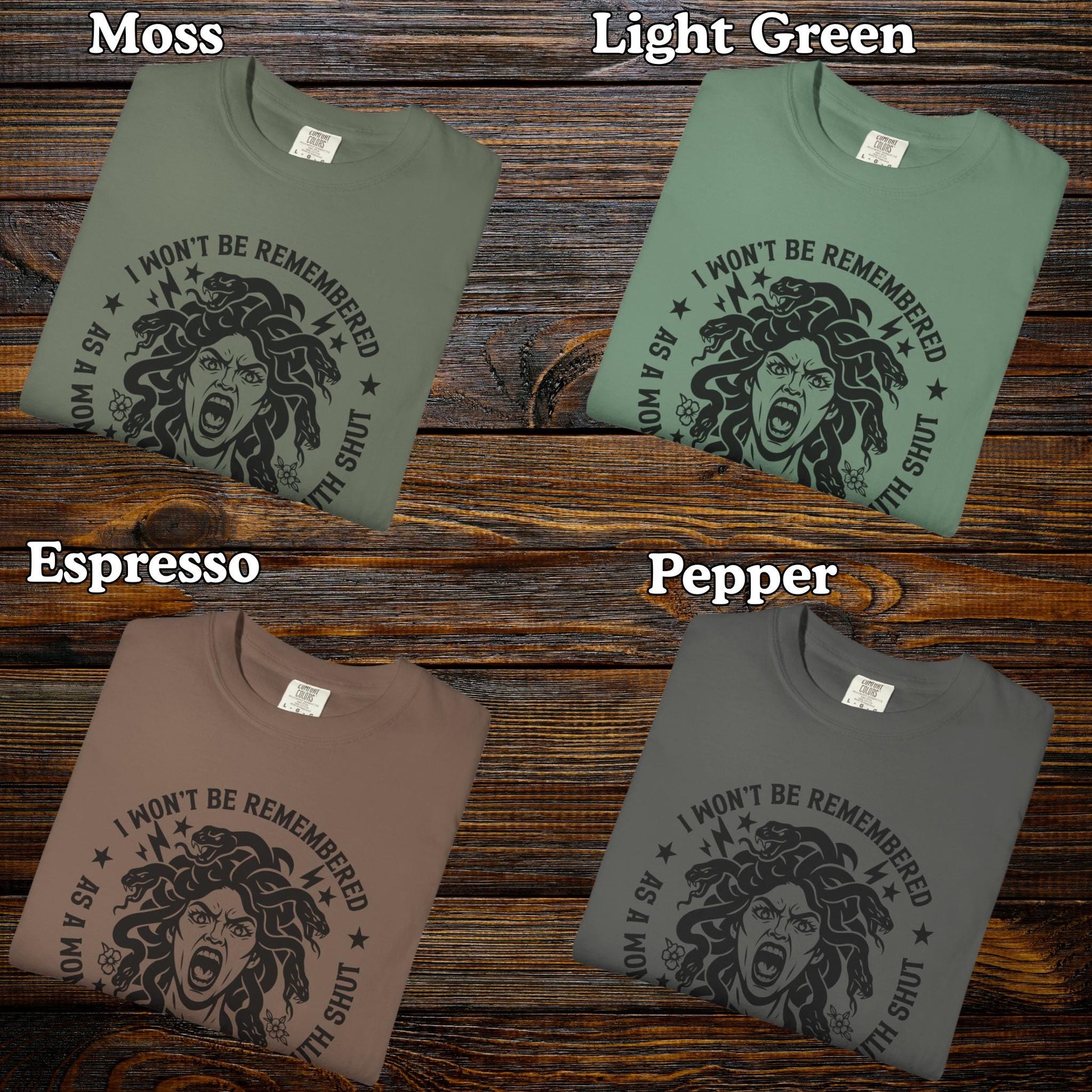 Feminist Quote Tshirt, Comfort Colors® Shirt, Womens Rights Equality Medusa Feminine Rage, Tee For Women, FDT Anti Trump T-Shirt Gift Funny