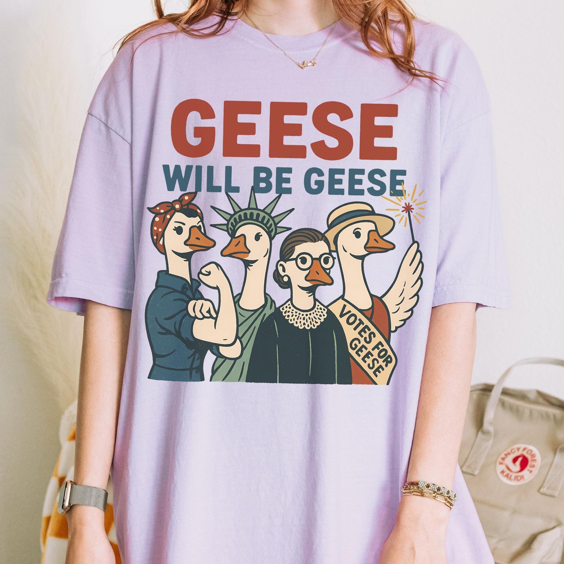 Feminist Quote Tshirt, Gift For Her, Goose T-Shirt Womens Rights, Ruth Bader Tee, Lady Liberty Shirt, We Can Do It Equality Lady Empowerment