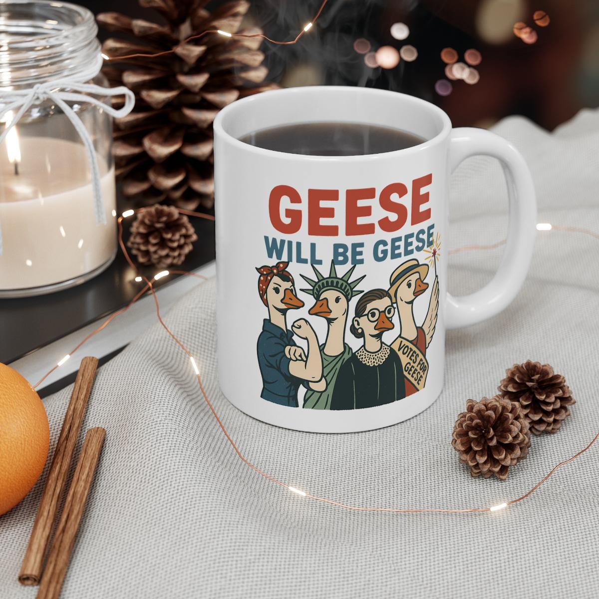 Feminist Quote Goose Mug, Women Empowerment Gift For Her, Womens Rights, Ruth Bader Cup, Lady Liberty, We Can Do It Equality, Cute Protest