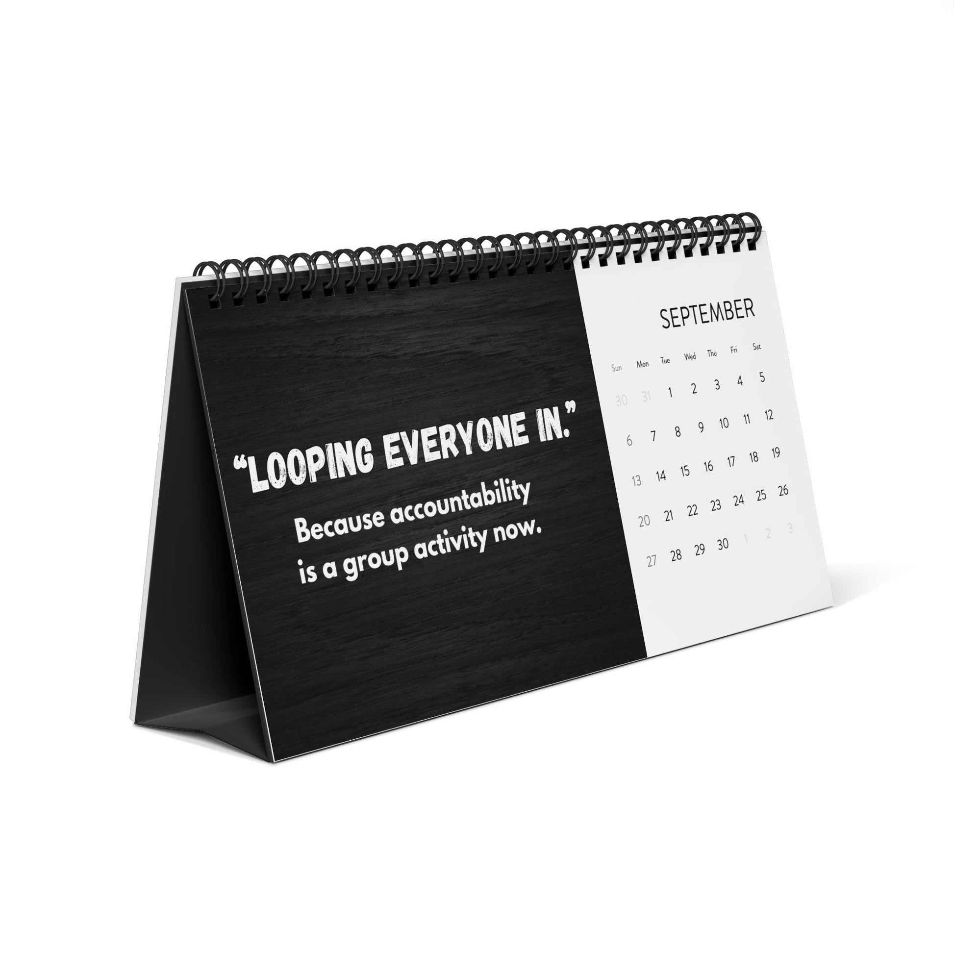 2026 Funny Corporate Desk Calendar, Passive Aggressive Office Quotes, Snarky Work Humor Gift Coworker Manager Friend White Elephant Gag Gift