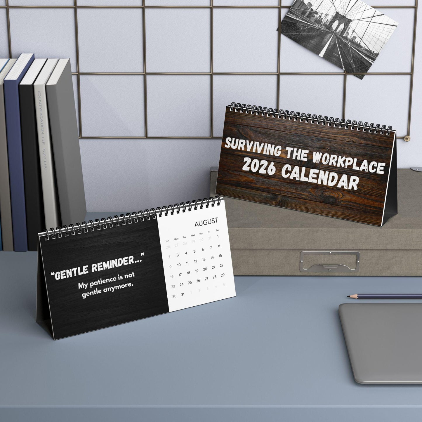 2026 Funny Corporate Desk Calendar, Passive Aggressive Office Quotes, Snarky Work Humor Gift Coworker Manager Friend White Elephant Gag Gift