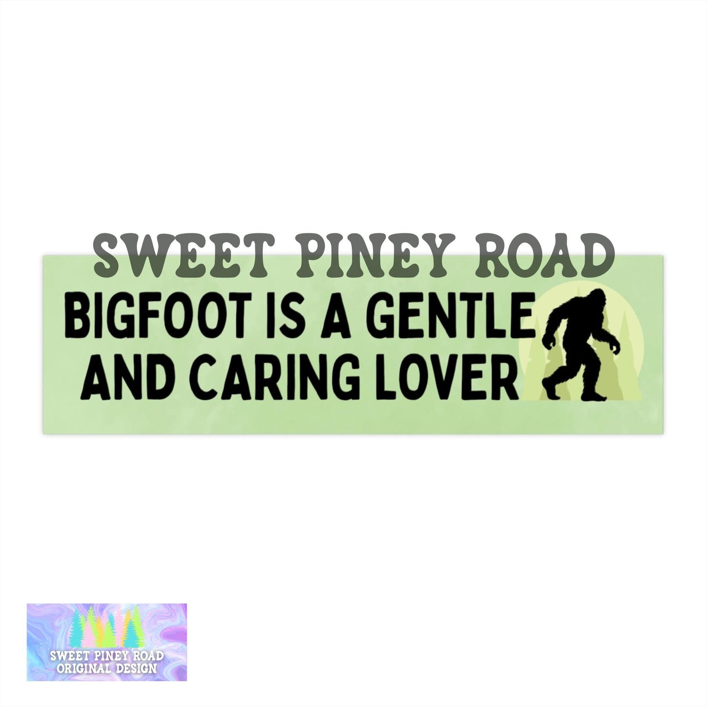 Bigfoot Is A Gentle And Caring Lover Car Magnet, Funny Bumper Sticker, Hilarious Gen Z Meme Humor, Unhinged Weird Gift Idea, Weirdcore Gifts