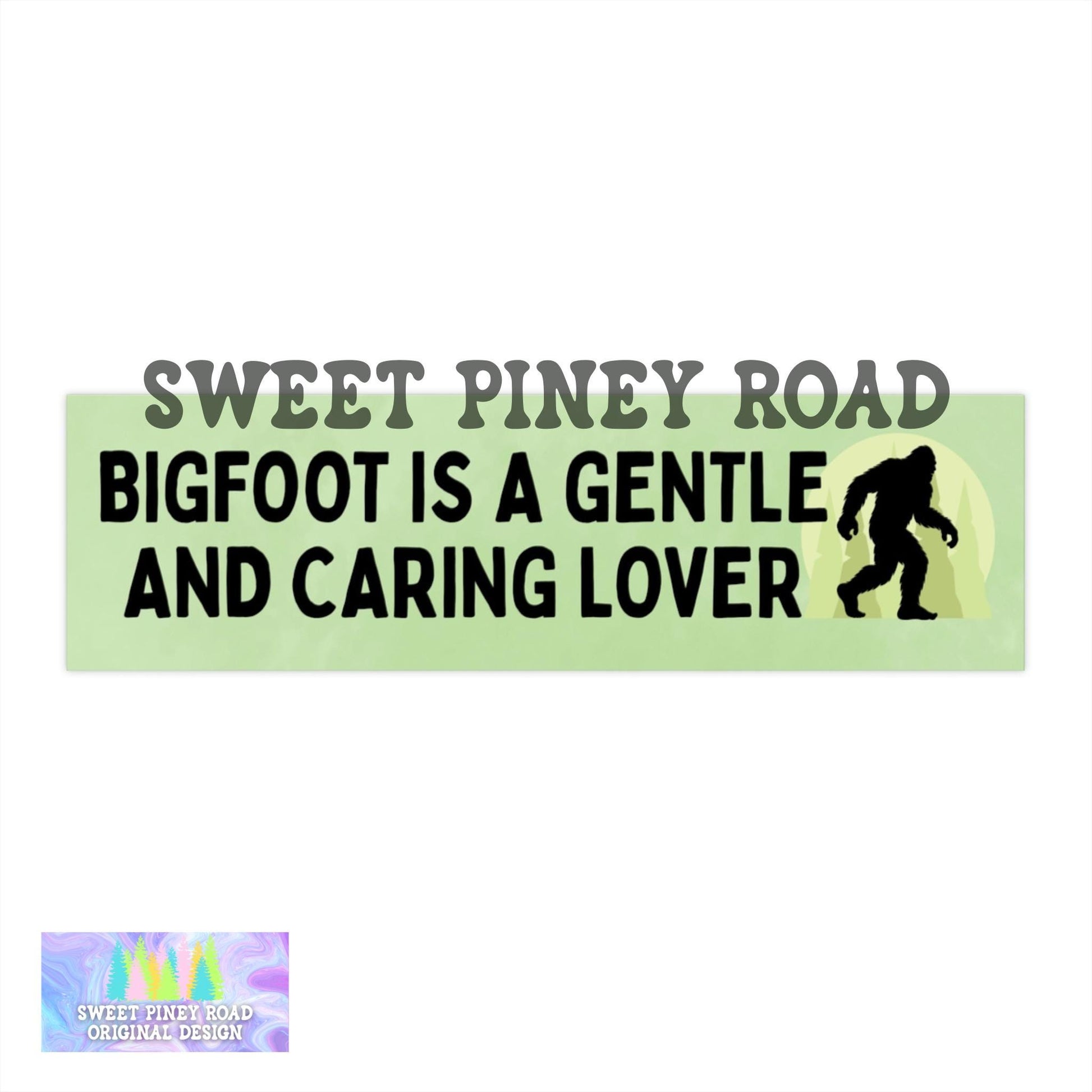 Bigfoot Is A Gentle And Caring Lover Car Magnet, Funny Bumper Sticker, Hilarious Gen Z Meme Humor, Unhinged Weird Gift Idea, Weirdcore Gifts