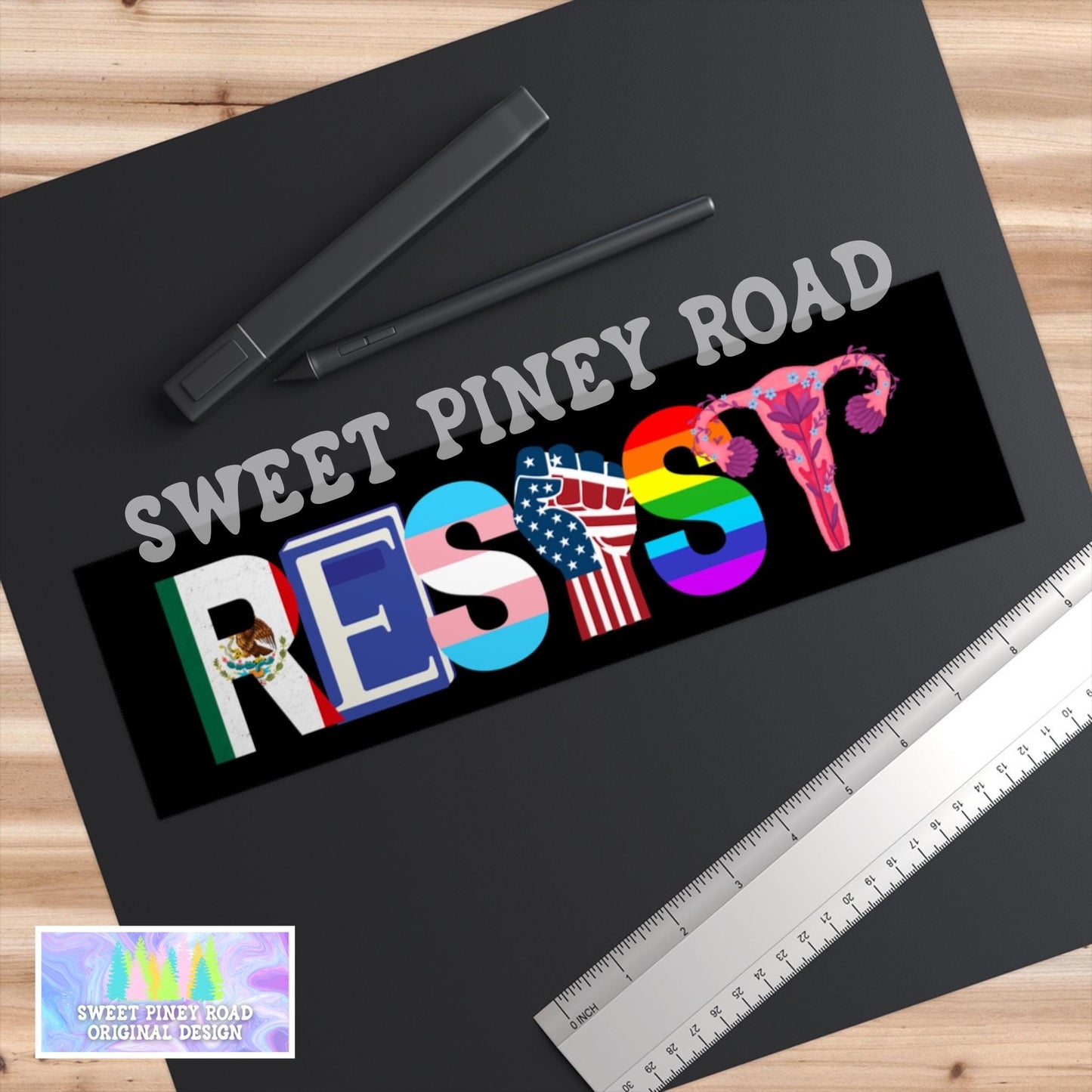 Resist Anti Trump Car Magnet, FDT Bumper Sticker, Not My President, Protect Immigrants, Equality LGBTQ Immigration, Chinga La Migra Feminist