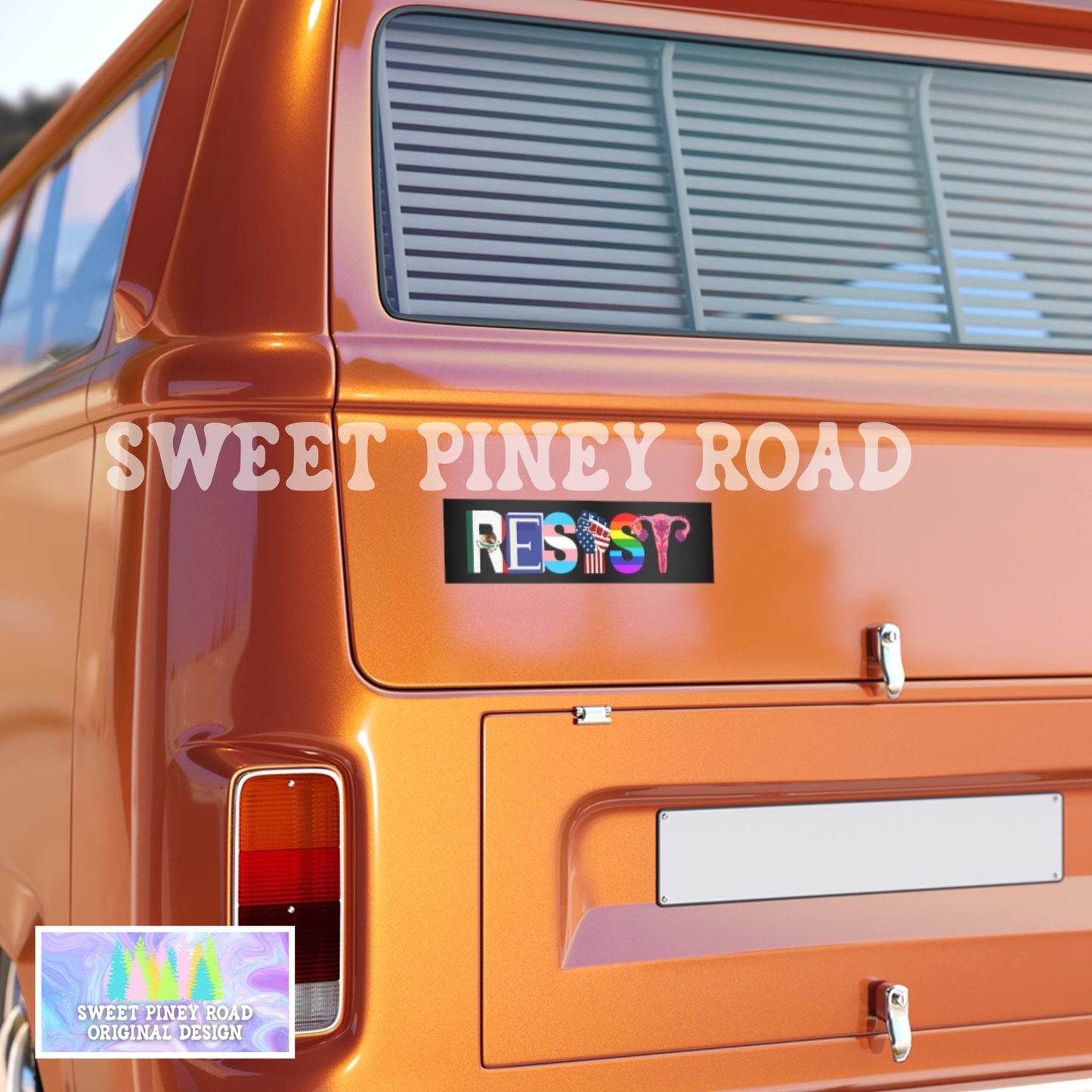 Resist Anti Trump Car Magnet, FDT Bumper Sticker, Not My President, Protect Immigrants, Equality LGBTQ Immigration, Chinga La Migra Feminist