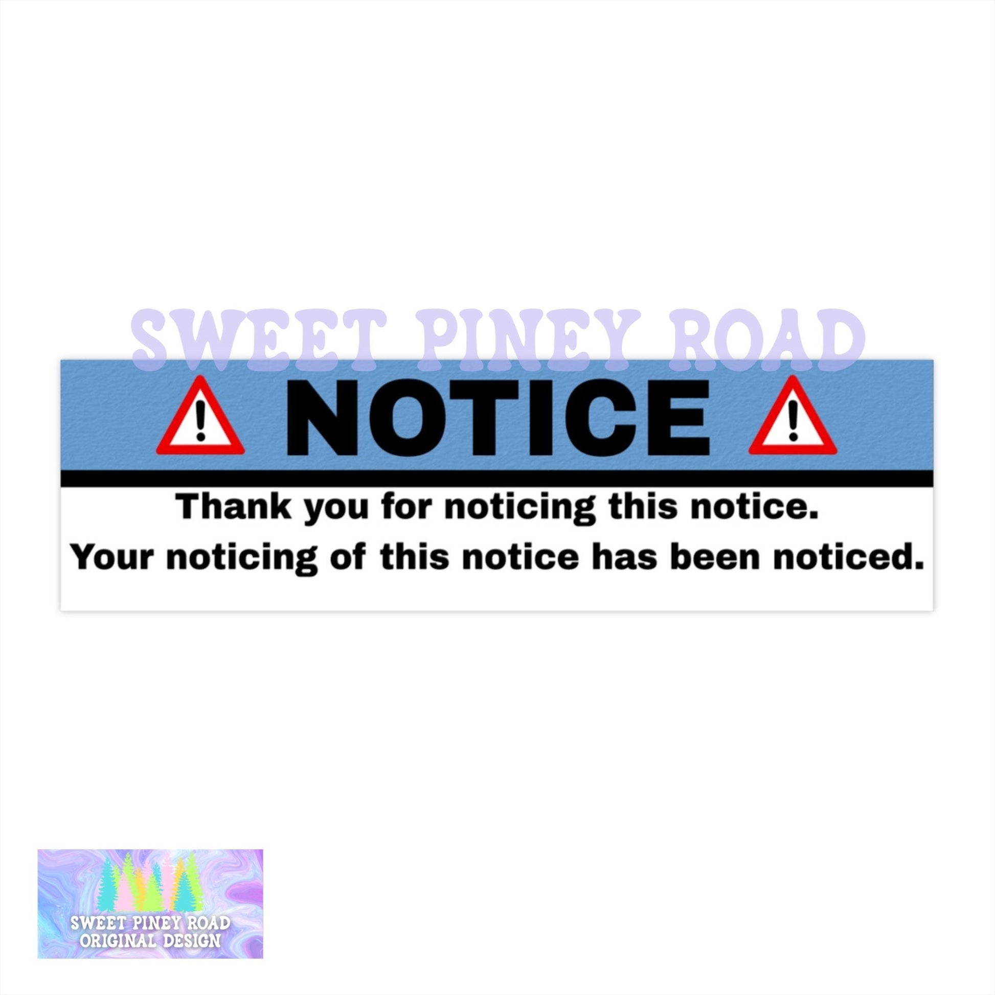 Funny Notice Car Magnet, Weird Unhinged Bumper Sticker, Silly Gen Z Meme Decal, Gag Gift For Friend, Hilarious Stupid Humor, Cursed Ideas
