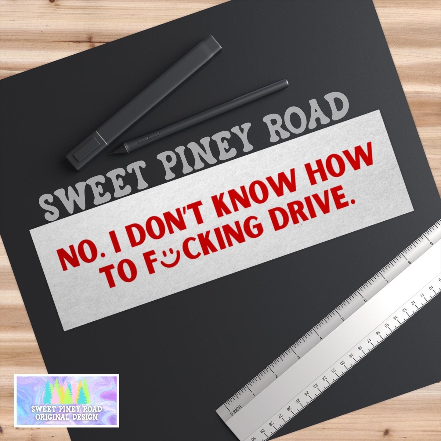 I don't Know How To Drive Car Magnet, Funny Bumper Sticker, Stupid Unhinged Cursed Humor, Gag Gift For Bad Driver Friend, Hilarious Silly