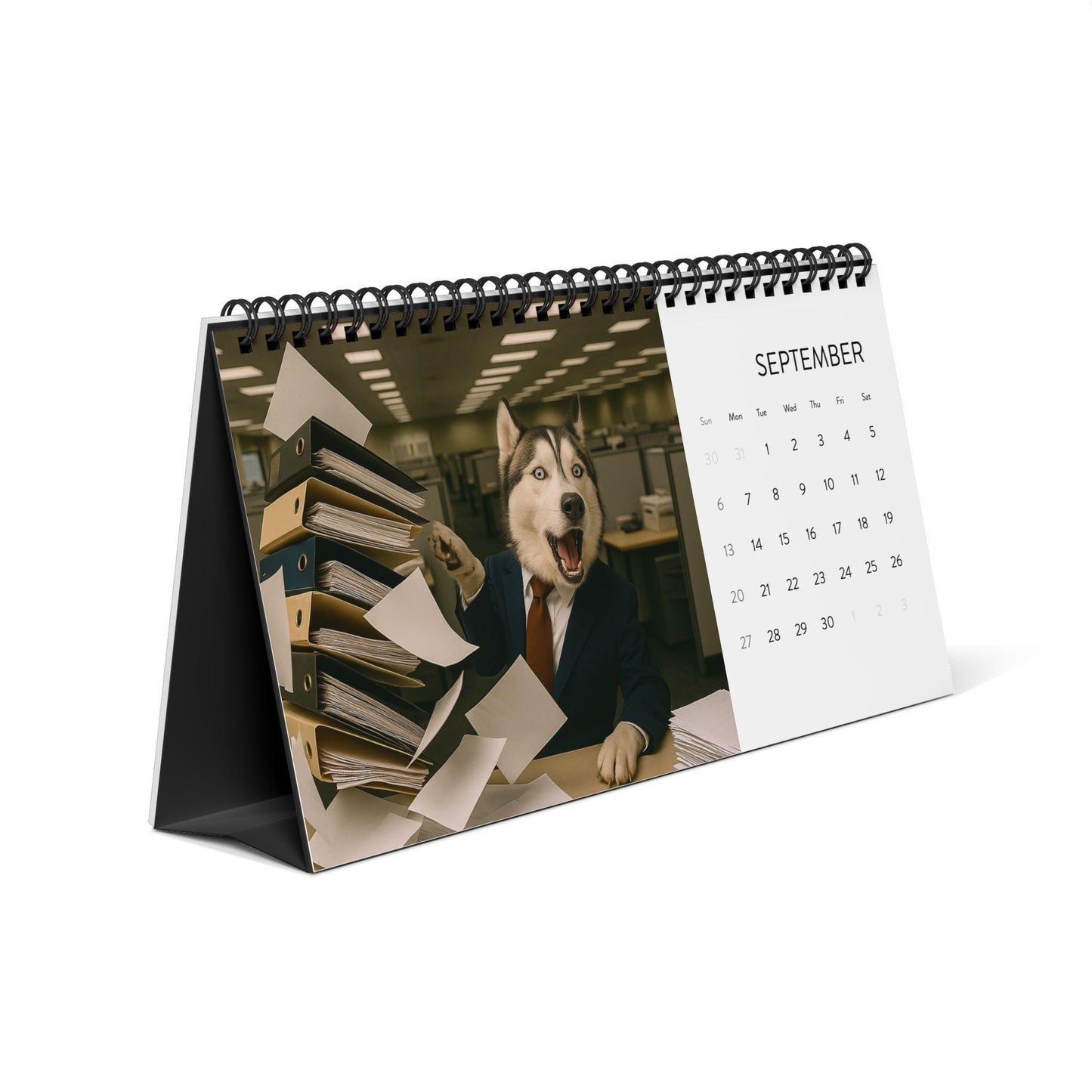 Corporate Dogs 2026 Desk Calendar, Hilarious Puppy Lover Calendar, Dog Owner Gag Gifts, Funny Gift Ideas, Desktop Office Table Decor Mini