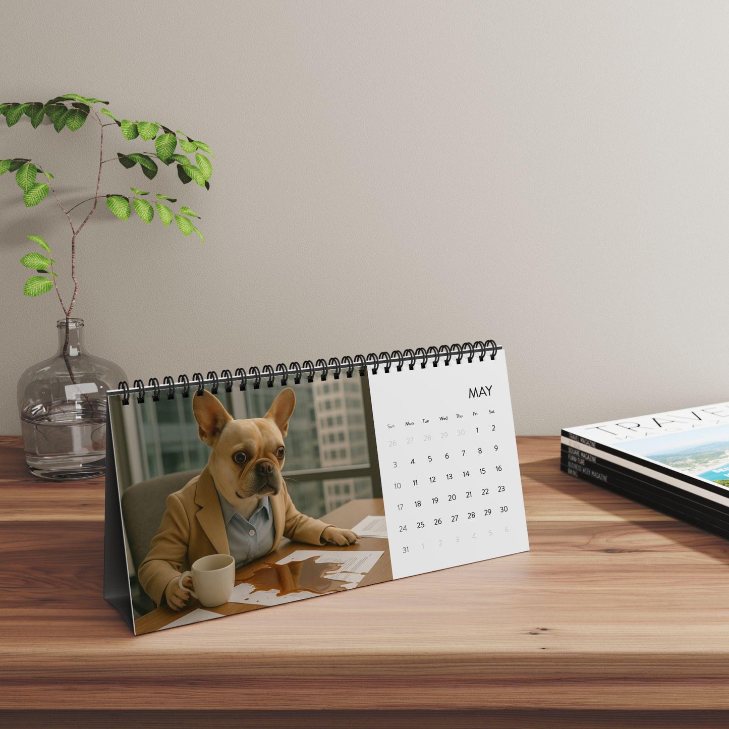 Corporate Dogs 2026 Desk Calendar, Hilarious Puppy Lover Calendar, Dog Owner Gag Gifts, Funny Gift Ideas, Desktop Office Table Decor Mini