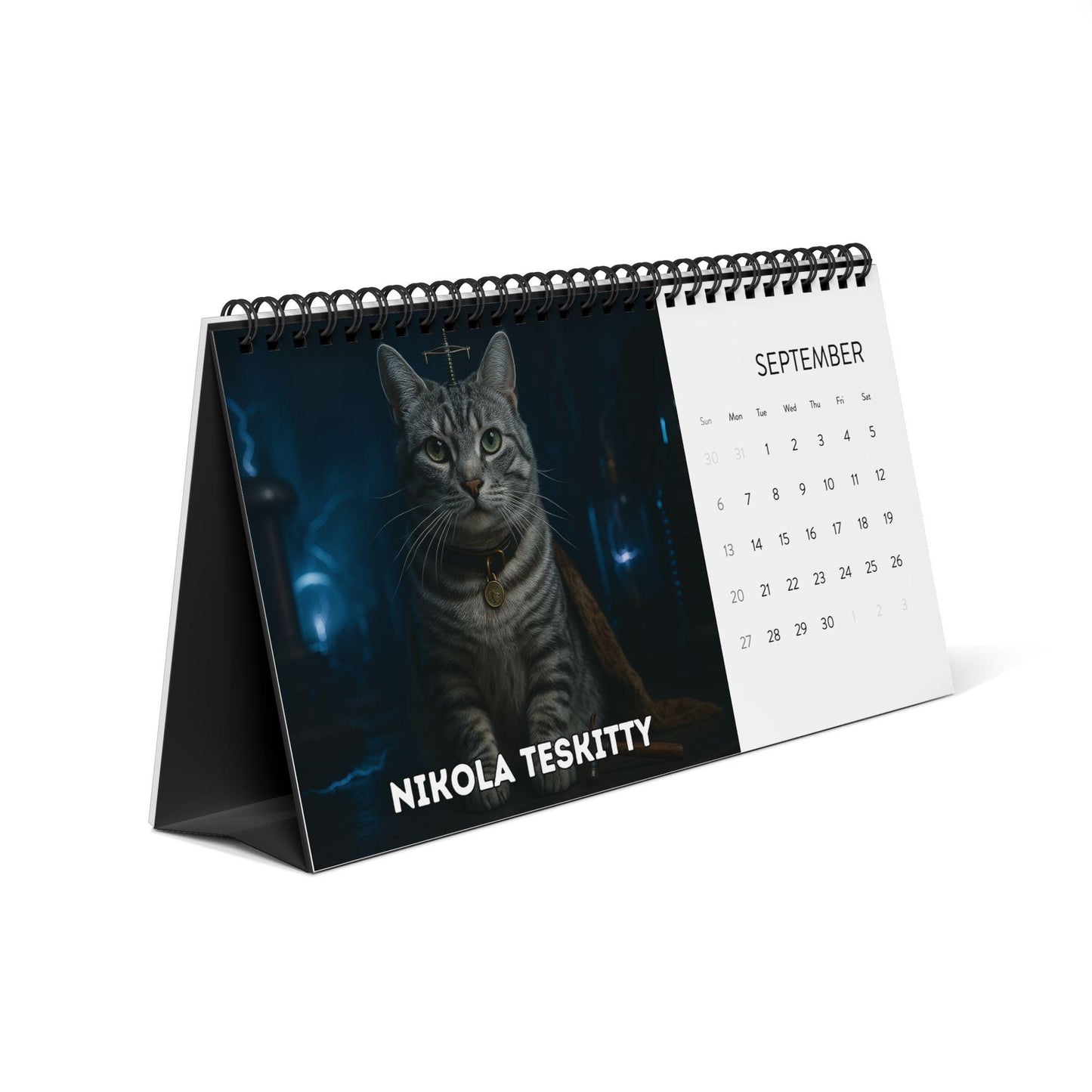 Historical Cat Art 2026 Desk Calendar, Funny Cats Renaissance Art, History Portraits, Vintage Office Decor, Unique Artistic Cat Lover Gift