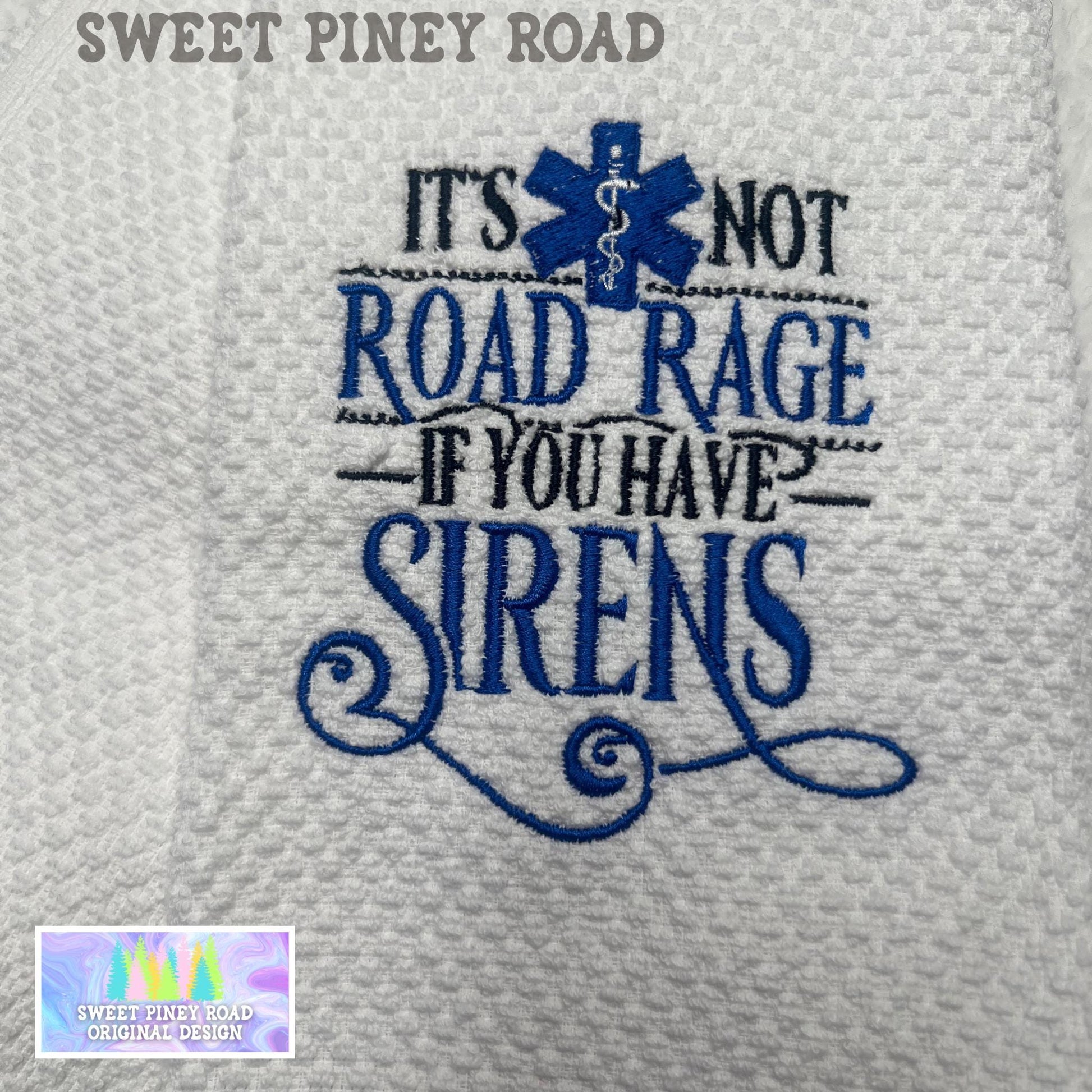 Funny Medical Embroidered Towel, Personalized EMS Bath Decor, Birthday Housewarming Christmas Gift, Nurse Doctor Wash Cloth For Kitchen