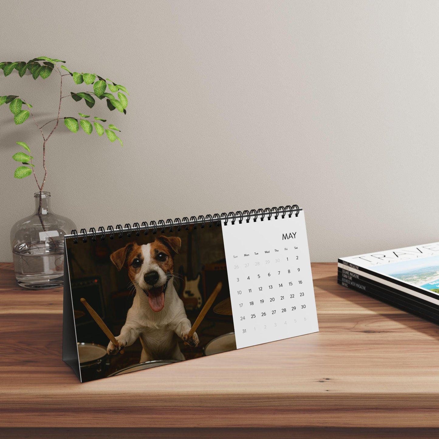Dogs With Hobbies 2026 Desk Calendar, Office Calendar For Dog Lover, Funny Doggy Gag Gift, Calendar For Coworker Manager, Hilarious Idea