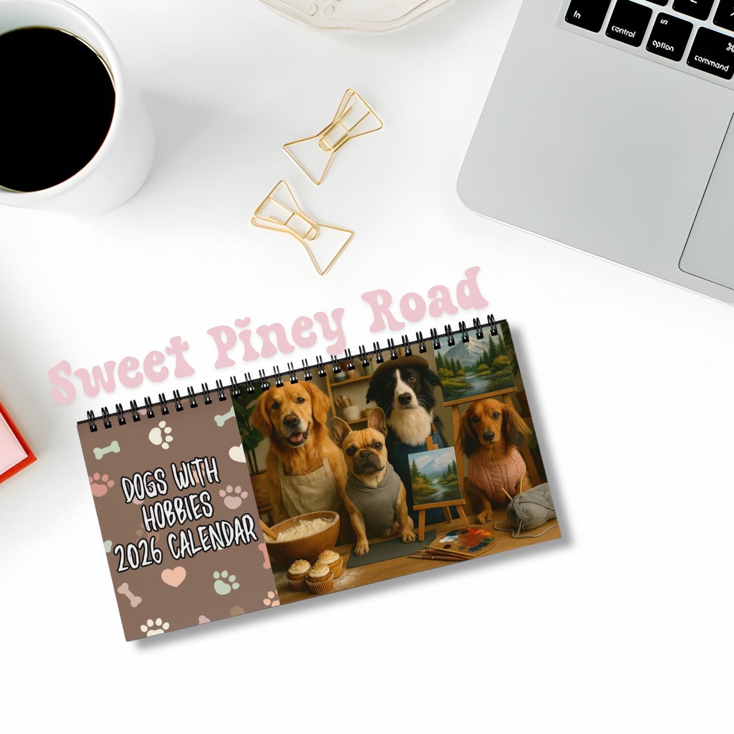 Dogs With Hobbies 2026 Desk Calendar, Office Calendar For Dog Lover, Funny Doggy Gag Gift, Calendar For Coworker Manager, Hilarious Idea