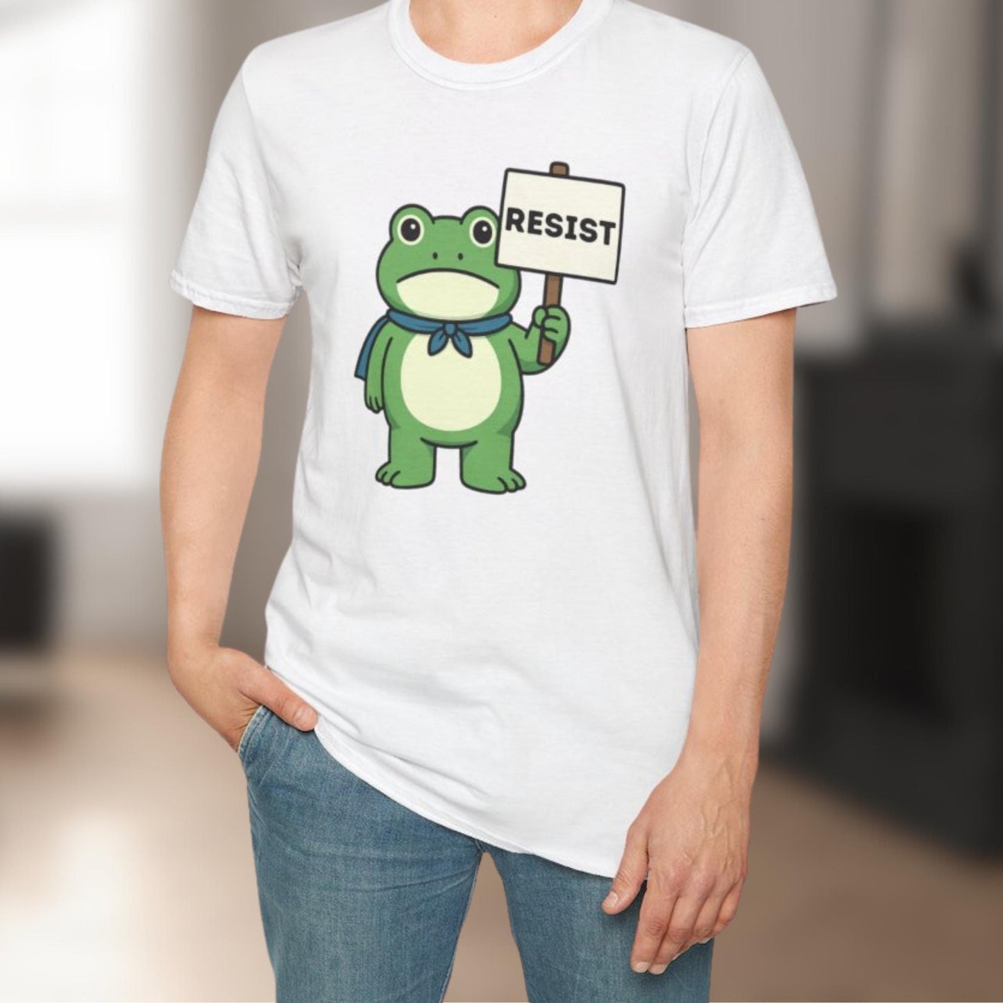 Portland Frog Resist Shirt, Anti-Trump T-Shirt, Anti ICE Political Humor Tee Gift Idea, Cute Frogs Protest Rally Merch, Immigration T Shirts