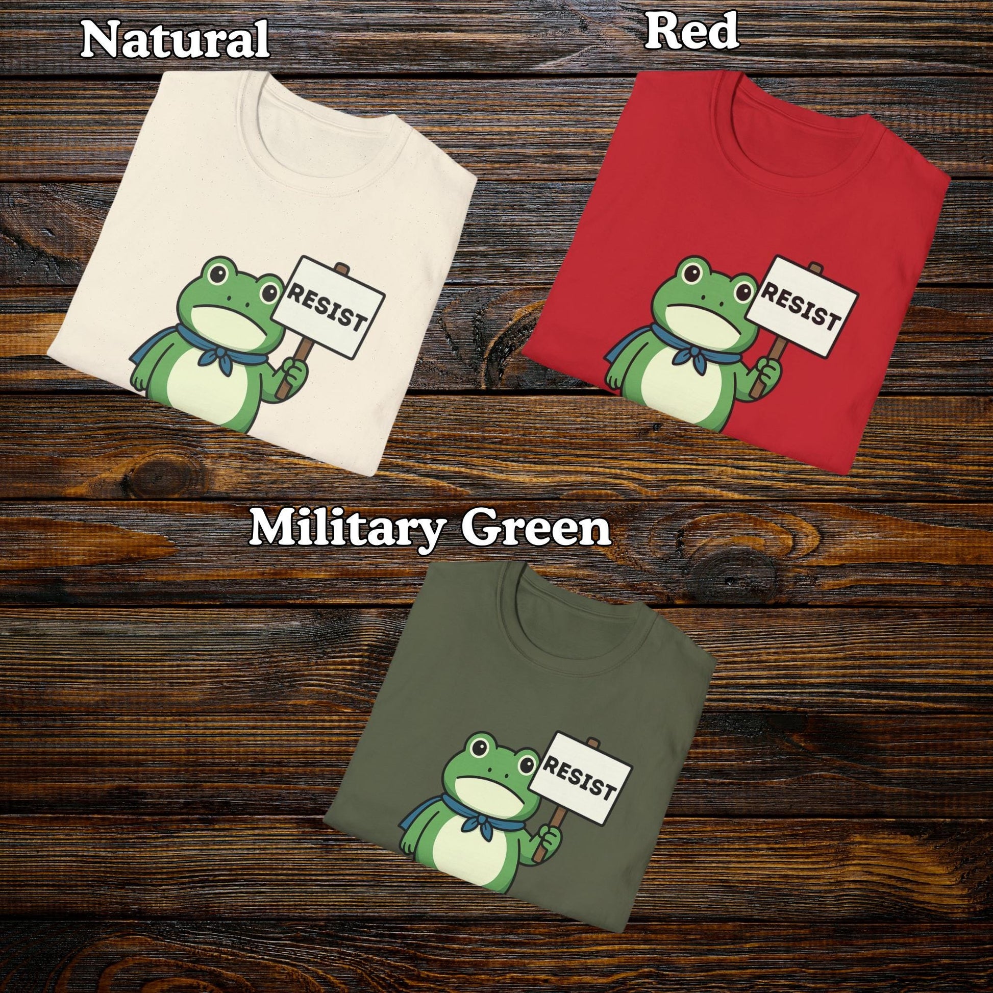 Portland Frog Resist Shirt, Anti-Trump T-Shirt, Anti ICE Political Humor Tee Gift Idea, Cute Frogs Protest Rally Merch, Immigration T Shirts