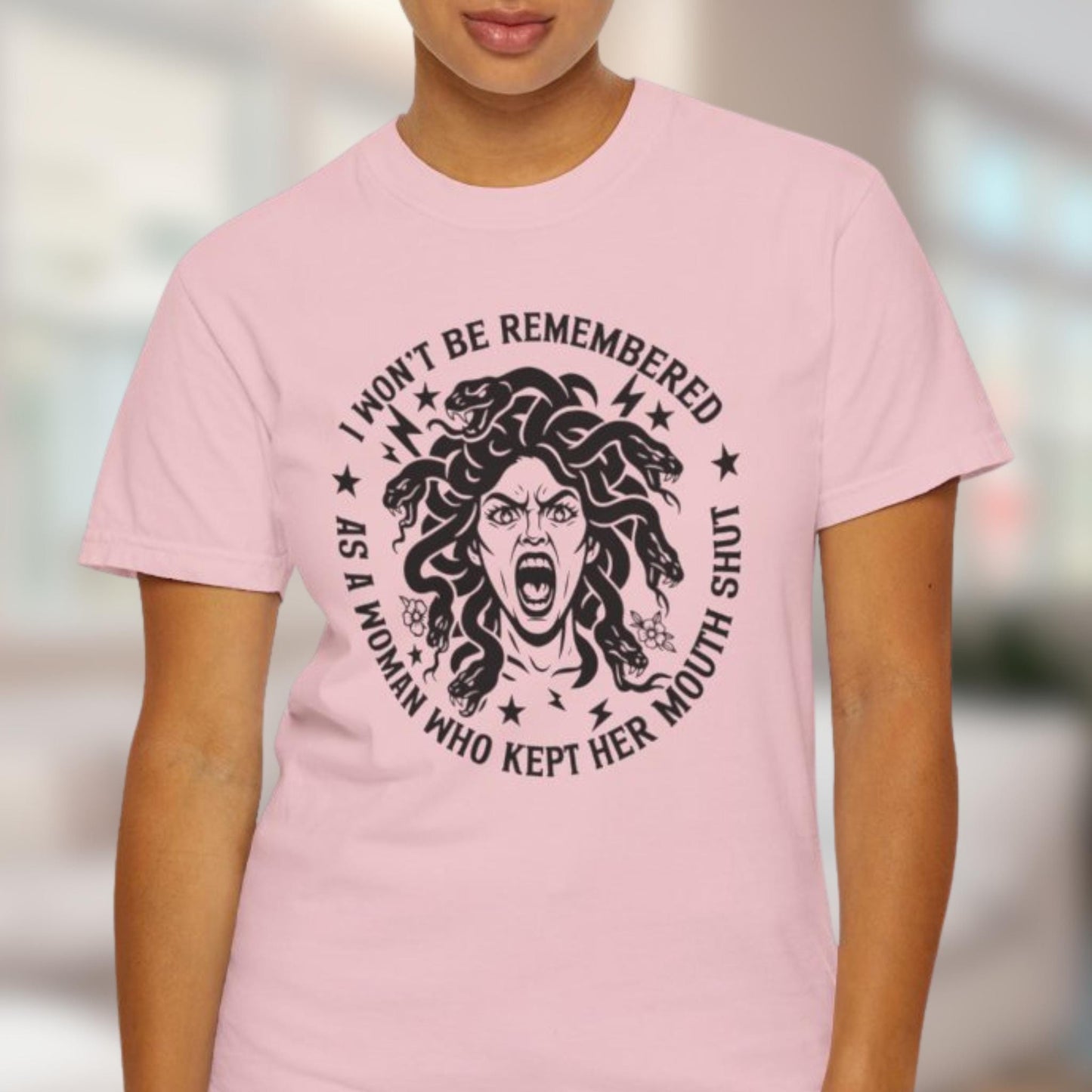 Feminist Quote Tshirt, Comfort Colors® Shirt, Womens Rights Equality Medusa Feminine Rage, Tee For Women, FDT Anti Trump T-Shirt Gift Funny