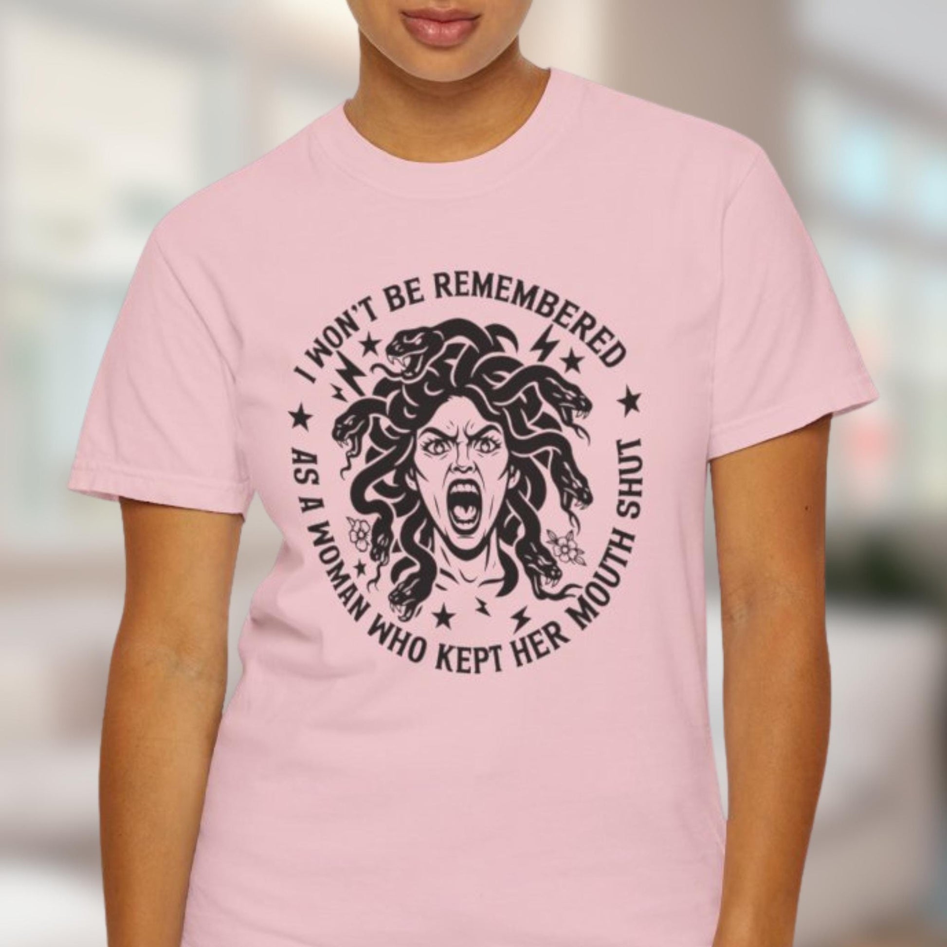 Feminist Quote Tshirt, Comfort Colors® Shirt, Womens Rights Equality Medusa Feminine Rage, Tee For Women, FDT Anti Trump T-Shirt Gift Funny
