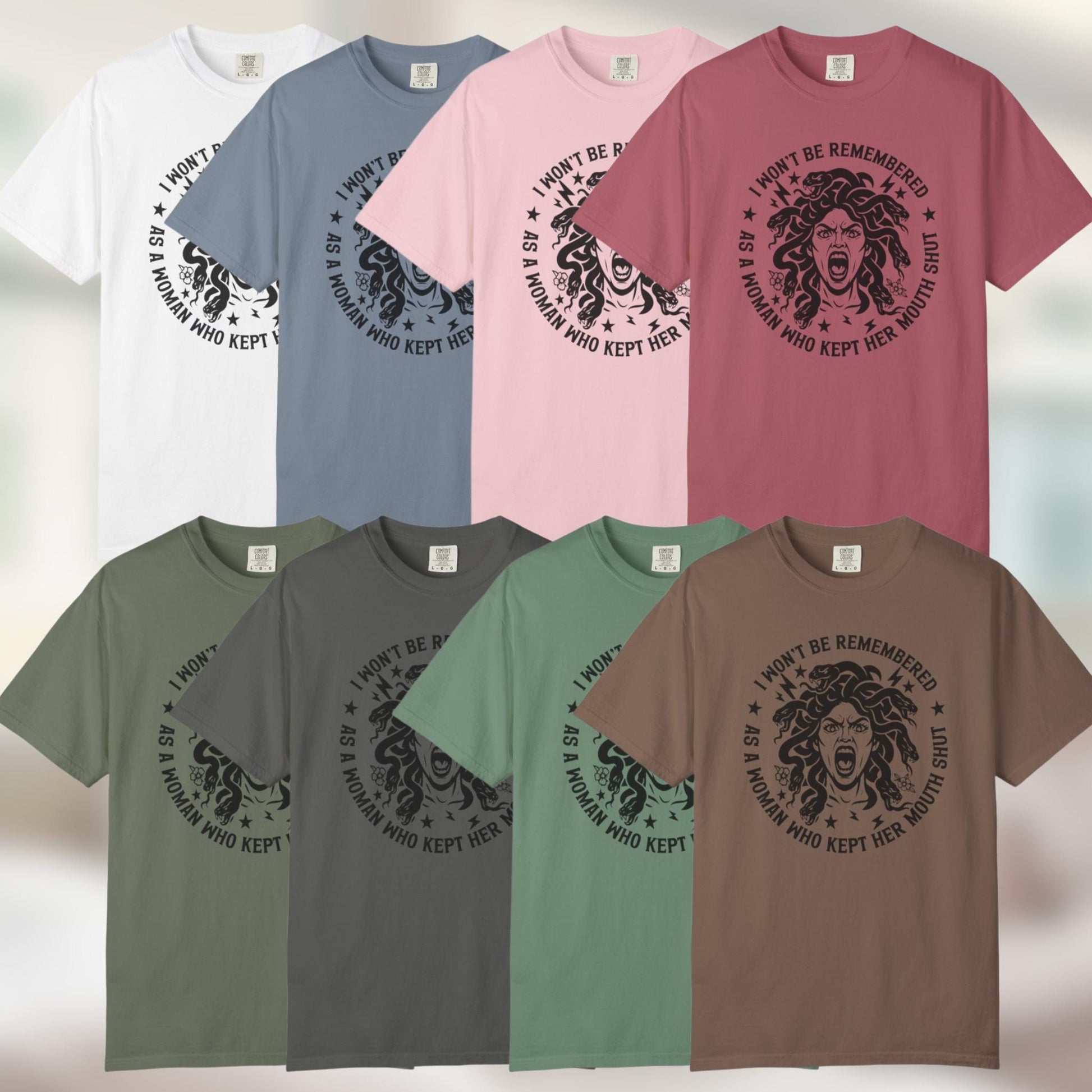 Feminist Quote Tshirt, Comfort Colors® Shirt, Womens Rights Equality Medusa Feminine Rage, Tee For Women, FDT Anti Trump T-Shirt Gift Funny