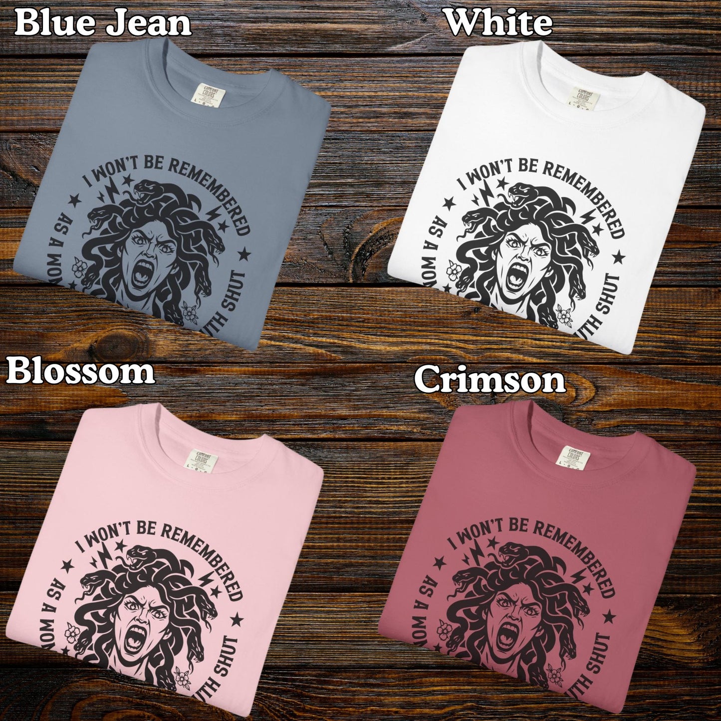 Feminist Quote Tshirt, Comfort Colors® Shirt, Womens Rights Equality Medusa Feminine Rage, Tee For Women, FDT Anti Trump T-Shirt Gift Funny