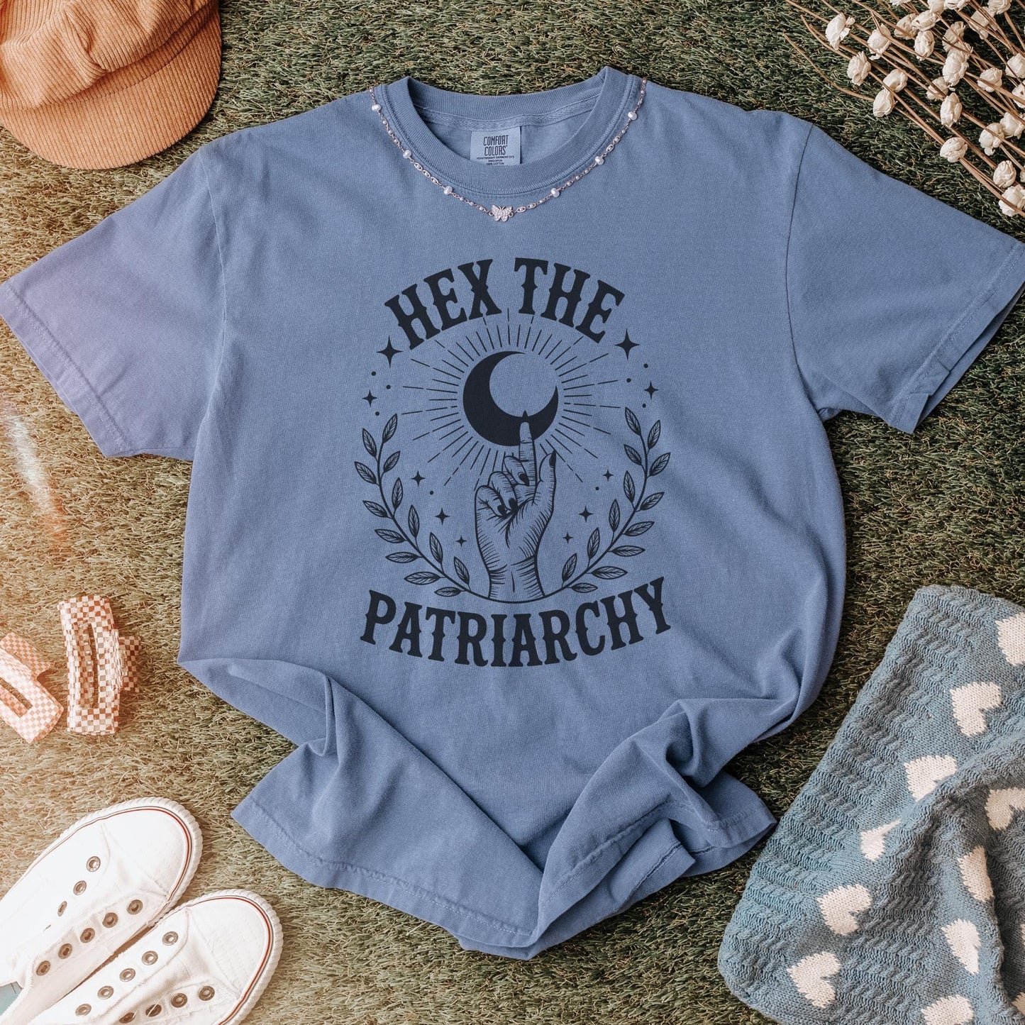 Hex The Patriarchy Tshirt, Feminist Quote Shirt, Feminine Rage Witch Tee, FDT Anti Trump Gift For Witchy Girlfriend, Feminism Cute T-Shirt